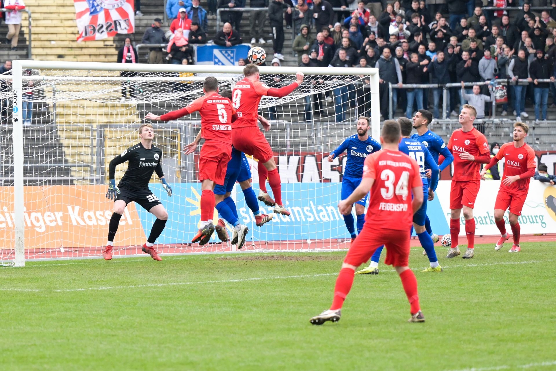 KSV Hessen Kassel, Bahlinger SC, Regionalliga Südwest, Saison 2021/22, Endstand 1:1