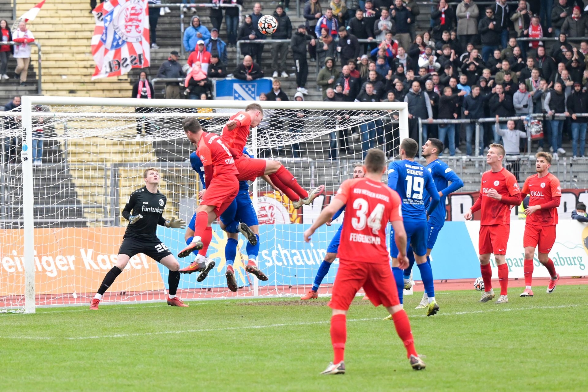 KSV Hessen Kassel, Bahlinger SC, Regionalliga Südwest, Saison 2021/22, Endstand 1:1