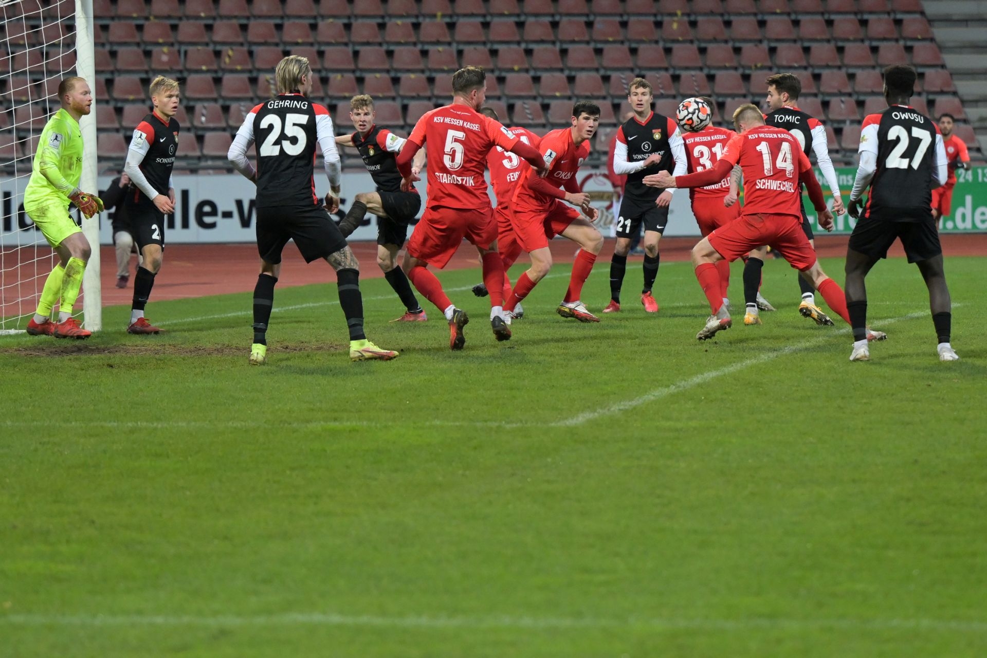 Regionalliga Südwest, Saison 2021/22, KSV Hessen Kassel, SG Sonnenhof Grossaspach, Endstand 4:0
