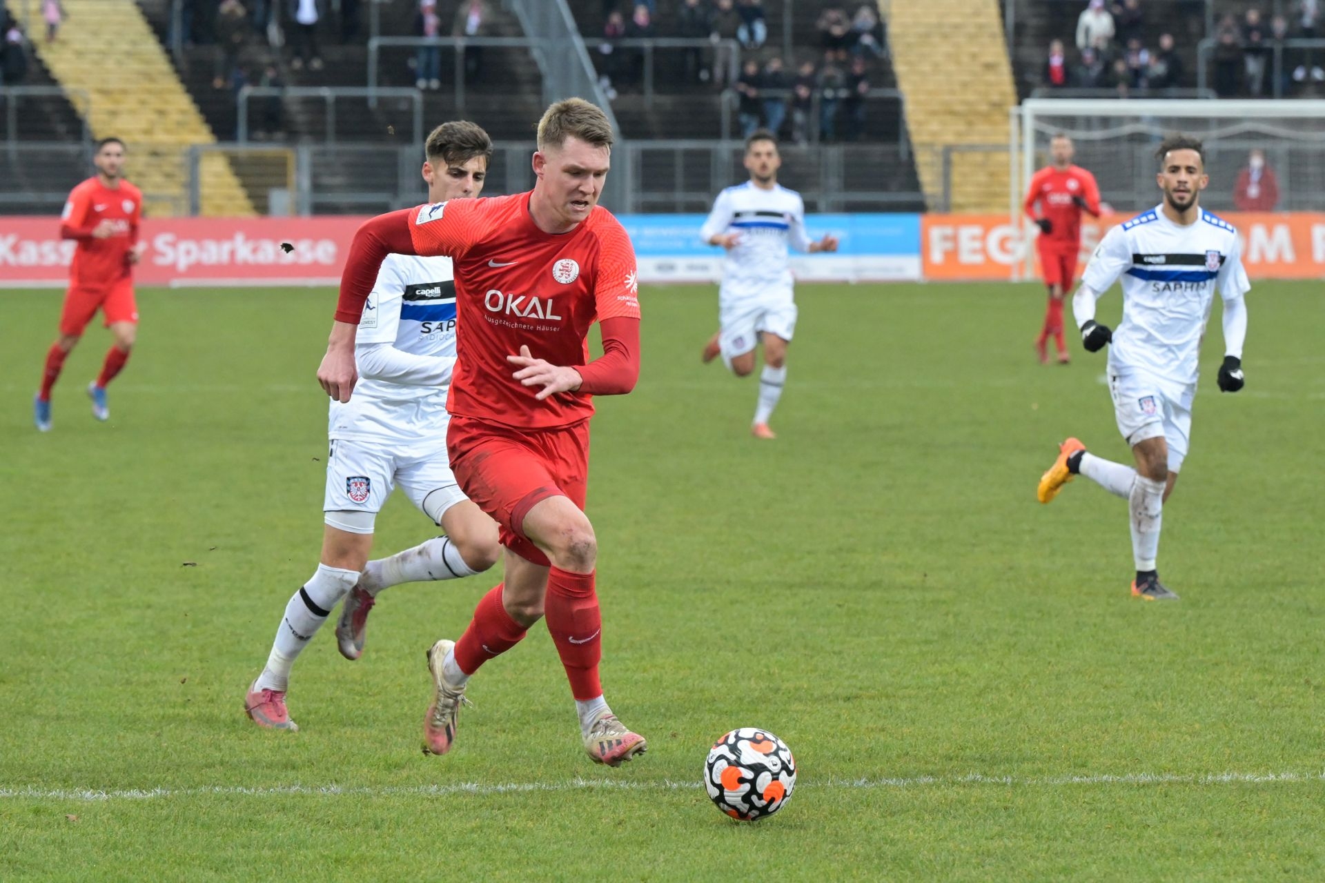 Regionalliga Sï¿½dwest, Saison 2021/22, KSV Hessen Kassel, FSV Frankfurt, Endstand 0:0, Fischer