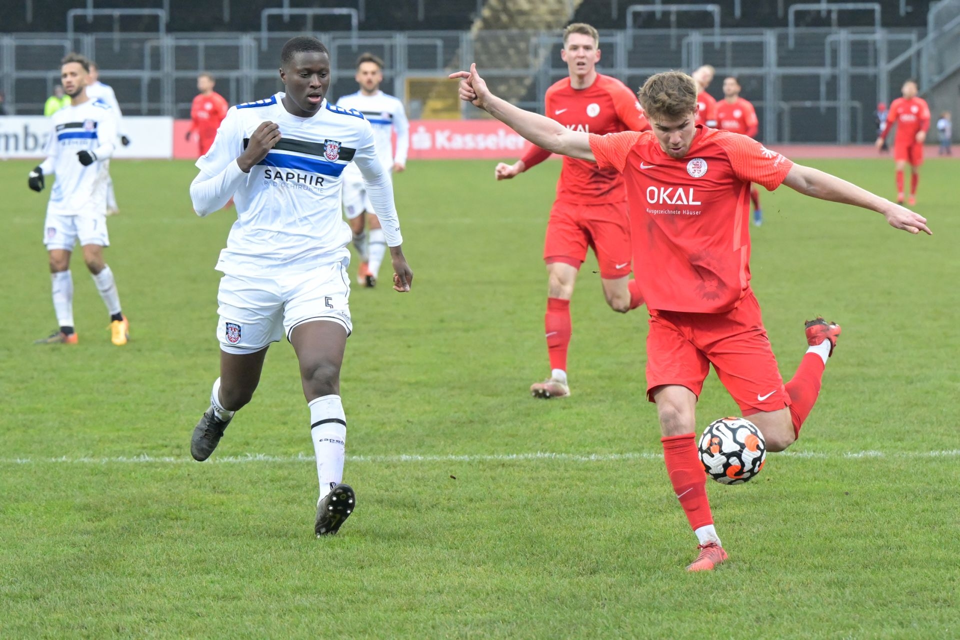 Regionalliga Sï¿½dwest, Saison 2021/22, KSV Hessen Kassel, FSV Frankfurt, Endstand 0:0, Döringer