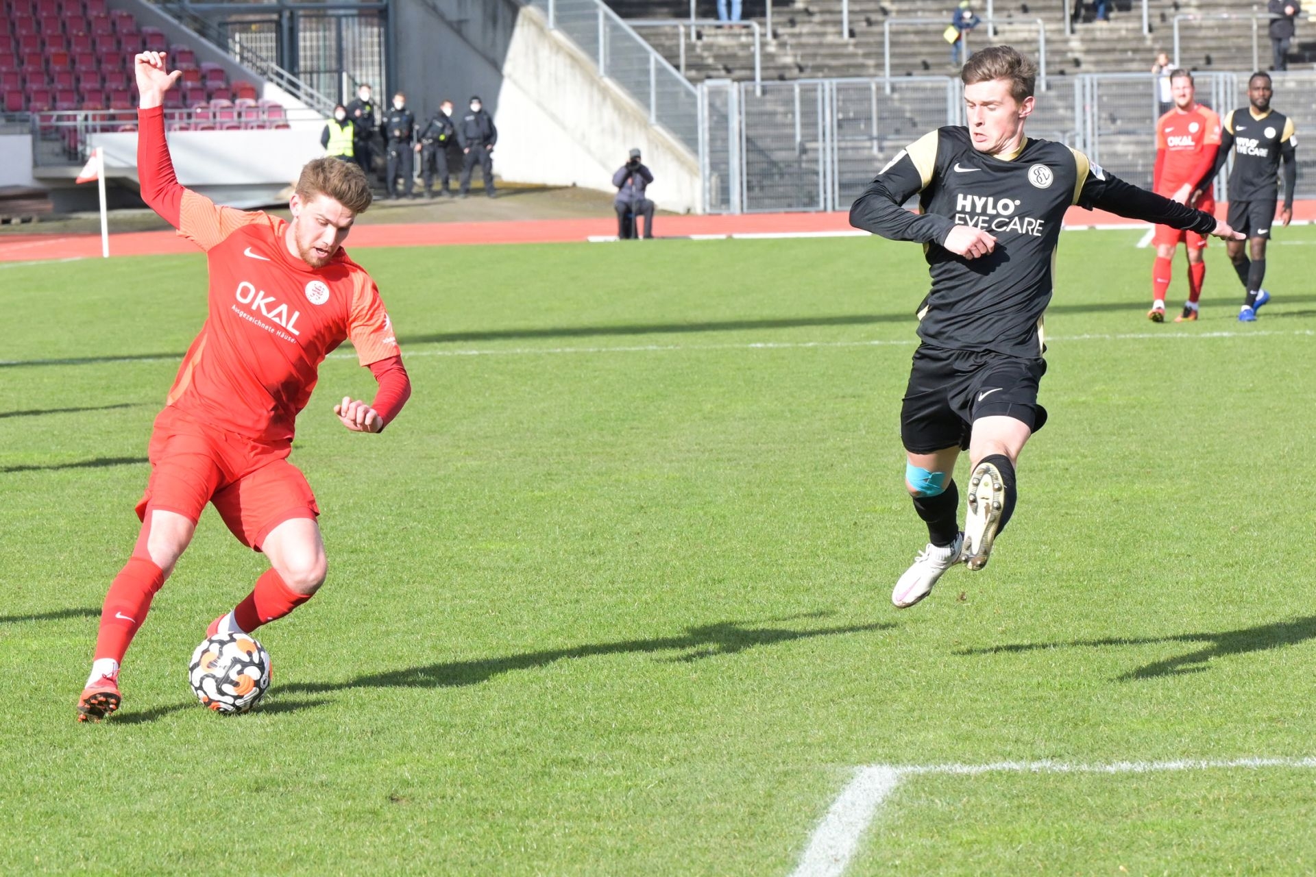 Regionalliga Südwest, Saison 2021/22, KSV Hessen Kassel, SV Elversberg, Endstand 0:2