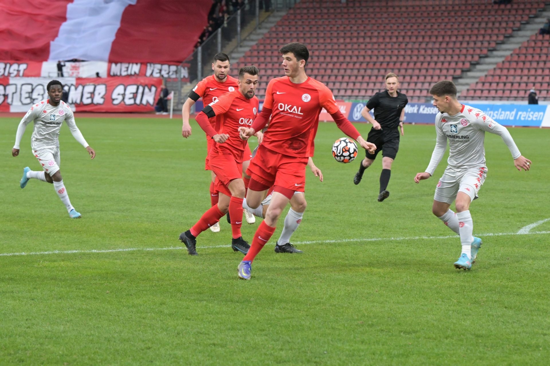 Regionalliga Südwest, Saison 2021/22, KSV Hessen Kassel, FSV Mainz 05 II, Endstand 2:1, Flotho, Dawid, Rakk