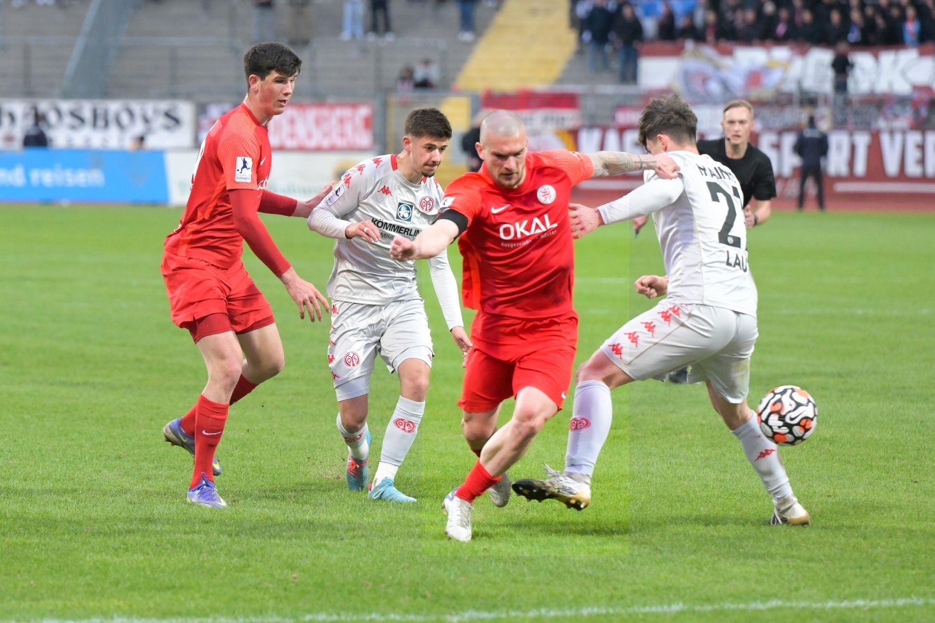 Regionalliga Südwest, Saison 2021/22, KSV Hessen Kassel, FSV Mainz 05 II, Endstand 2:1, Dierssen