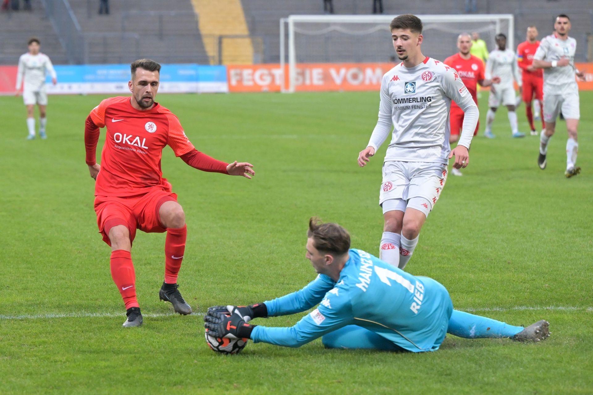 Regionalliga Südwest, Saison 2021/22, KSV Hessen Kassel, FSV Mainz 05 II, Endstand 2:1, Dawid