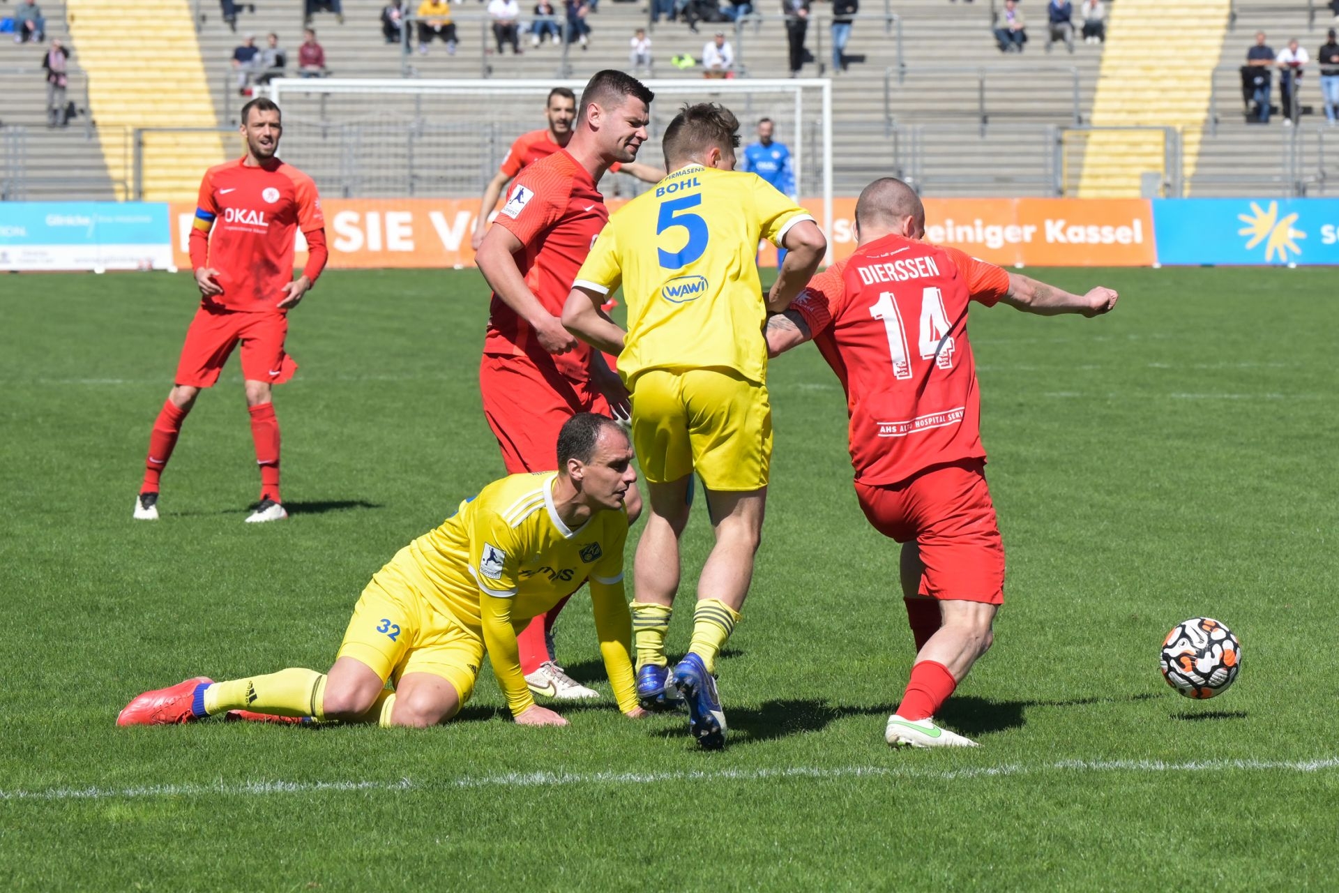 Regionalliga Südwest, Saison 2021/22, KSV Hessen Kassel, FK Pirmasens, Endstand 0:3