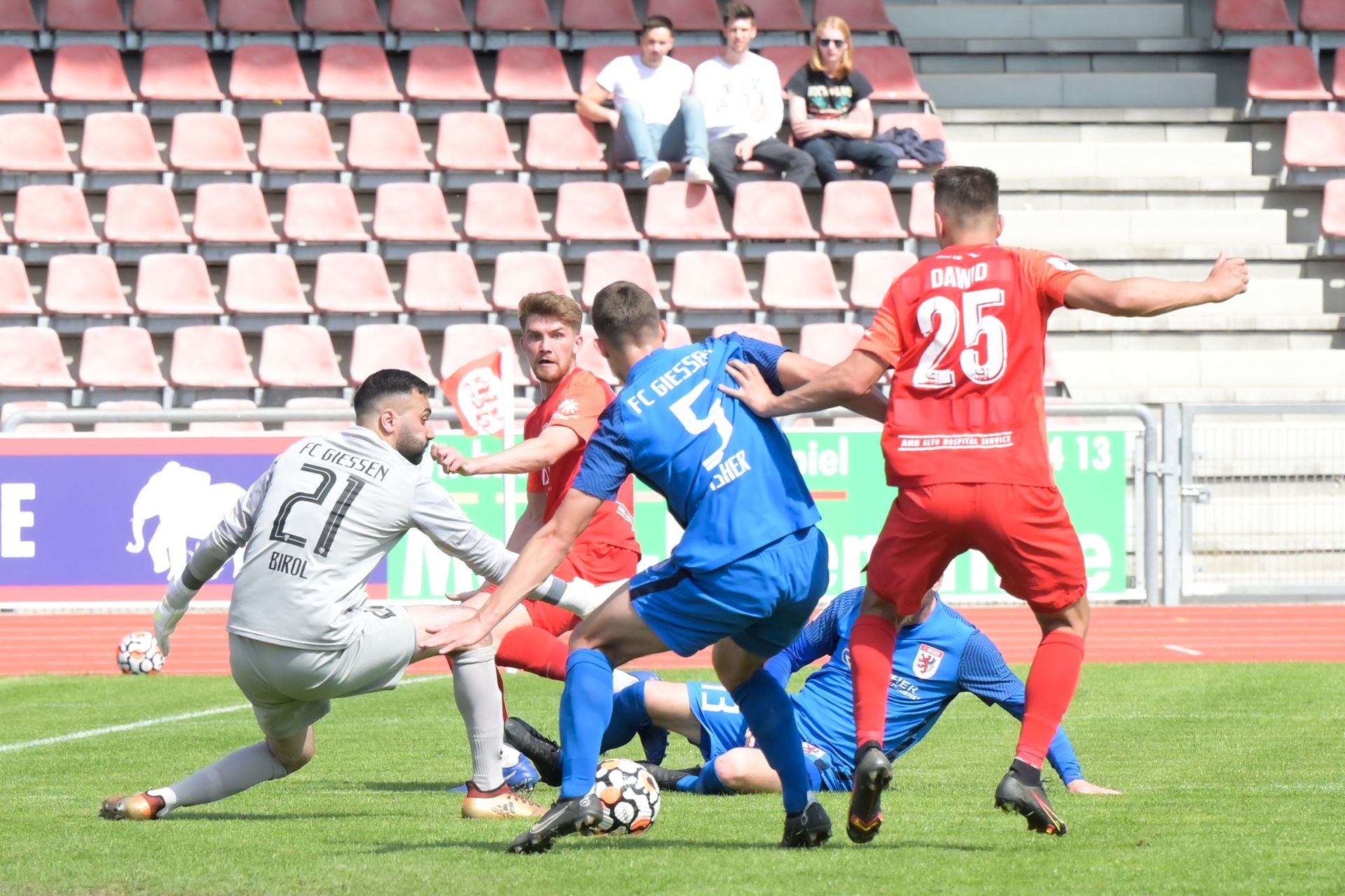 Regionalliga Südwest, Saison 2021/22, KSV Hessen Kassel, FC Giessen, Endstand 3:0