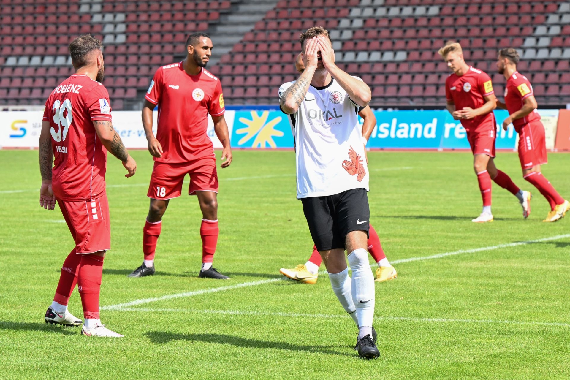 Saison 2022/23, Spieltag 2, KSV Hessen Kassel, FC Rot-Weiss Koblenz, Endstand 2:2