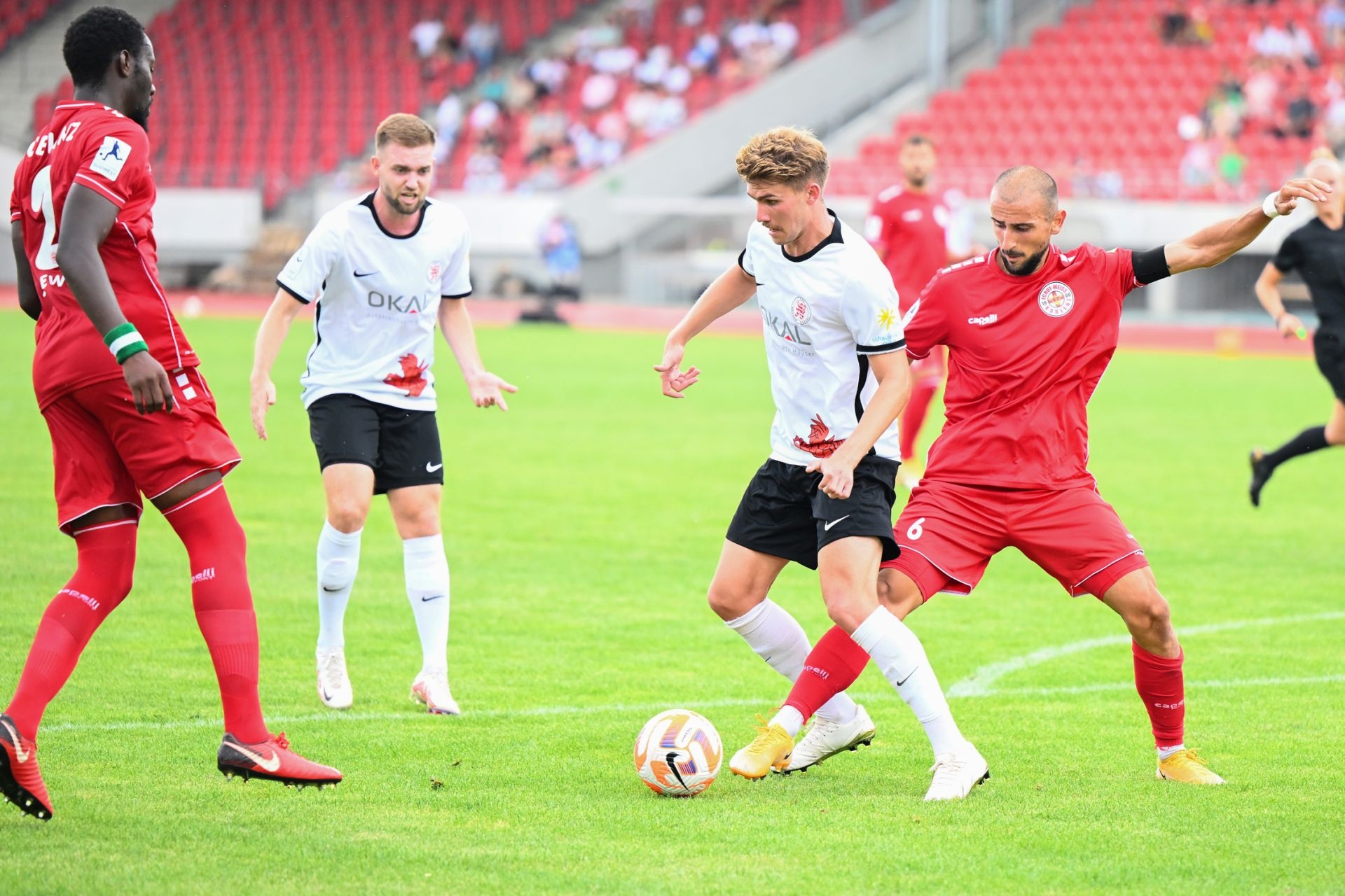 Saison 2022/23, Spieltag 2, KSV Hessen Kassel, FC Rot-Weiss Koblenz, Endstand 2:2