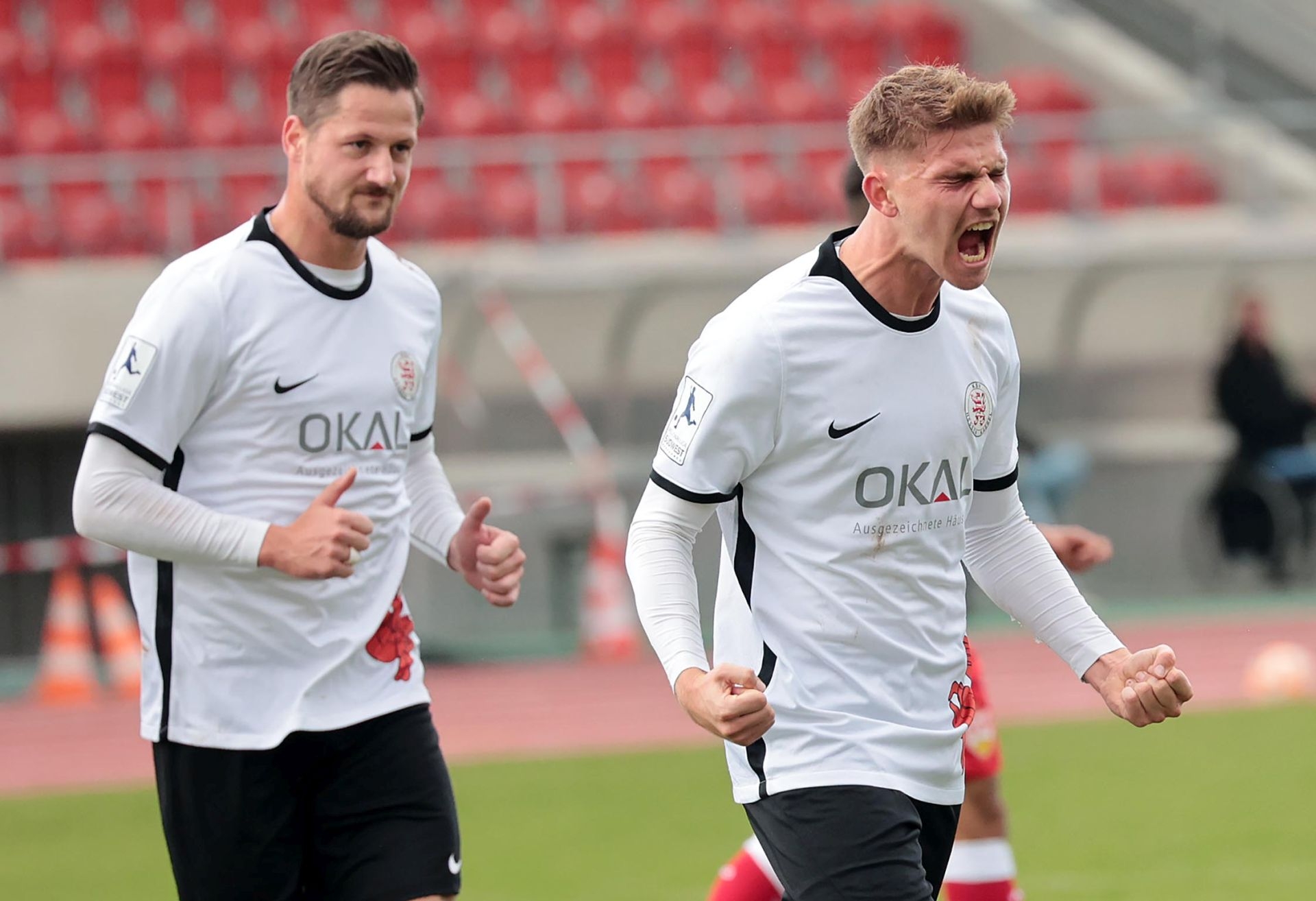 KSV Hessen Kassel- VFB Stuttgart II, 2-0, Jubel Döringer, Starostzik