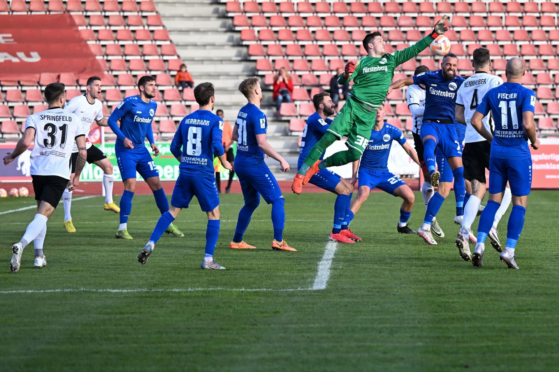 Saison 2022/23, Spieltag 2, KSV Hessen Kassel, Bahlinger SC, Endstand 3:2