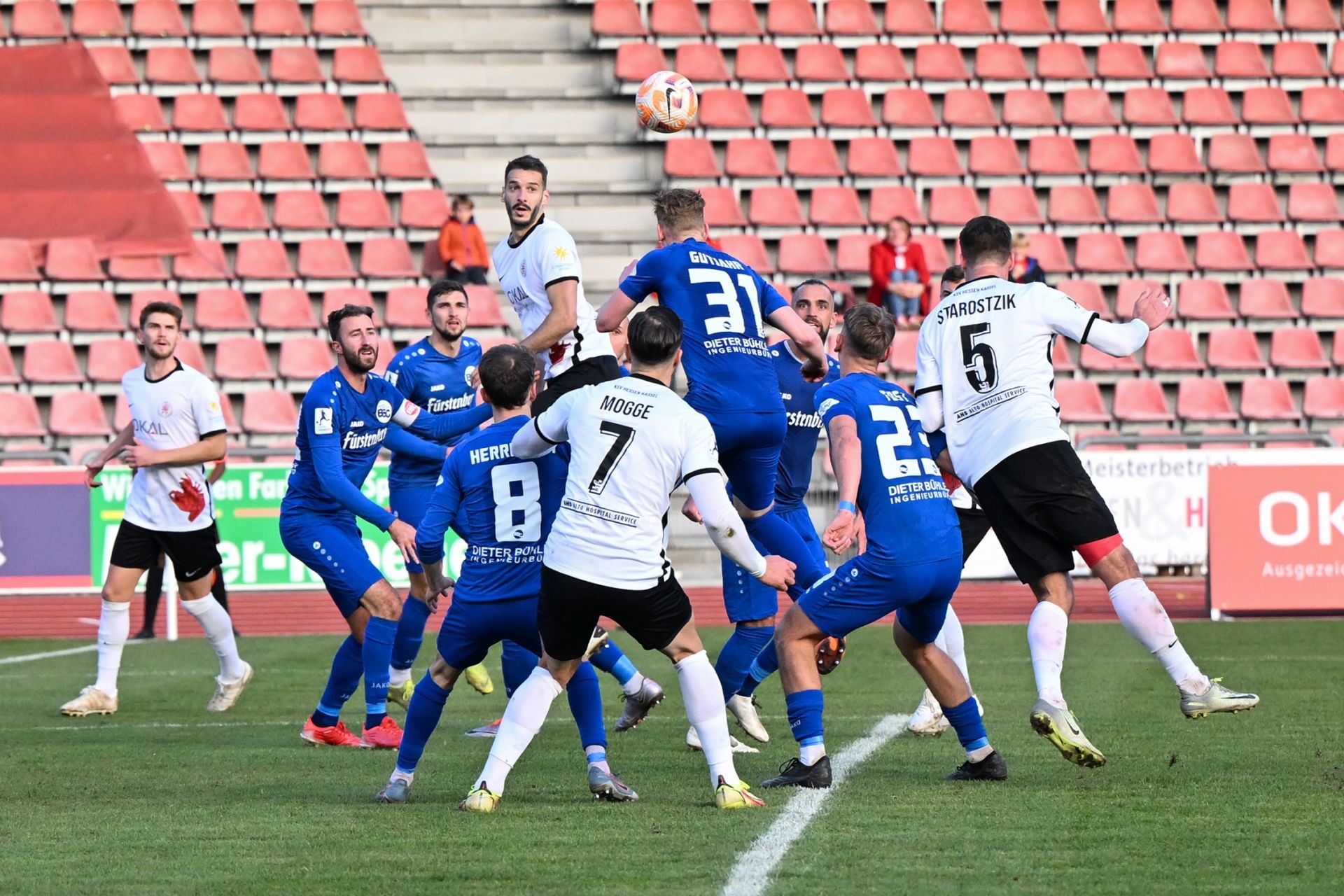 Saison 2022/23, Spieltag 2, KSV Hessen Kassel, Bahlinger SC, Endstand 3:2