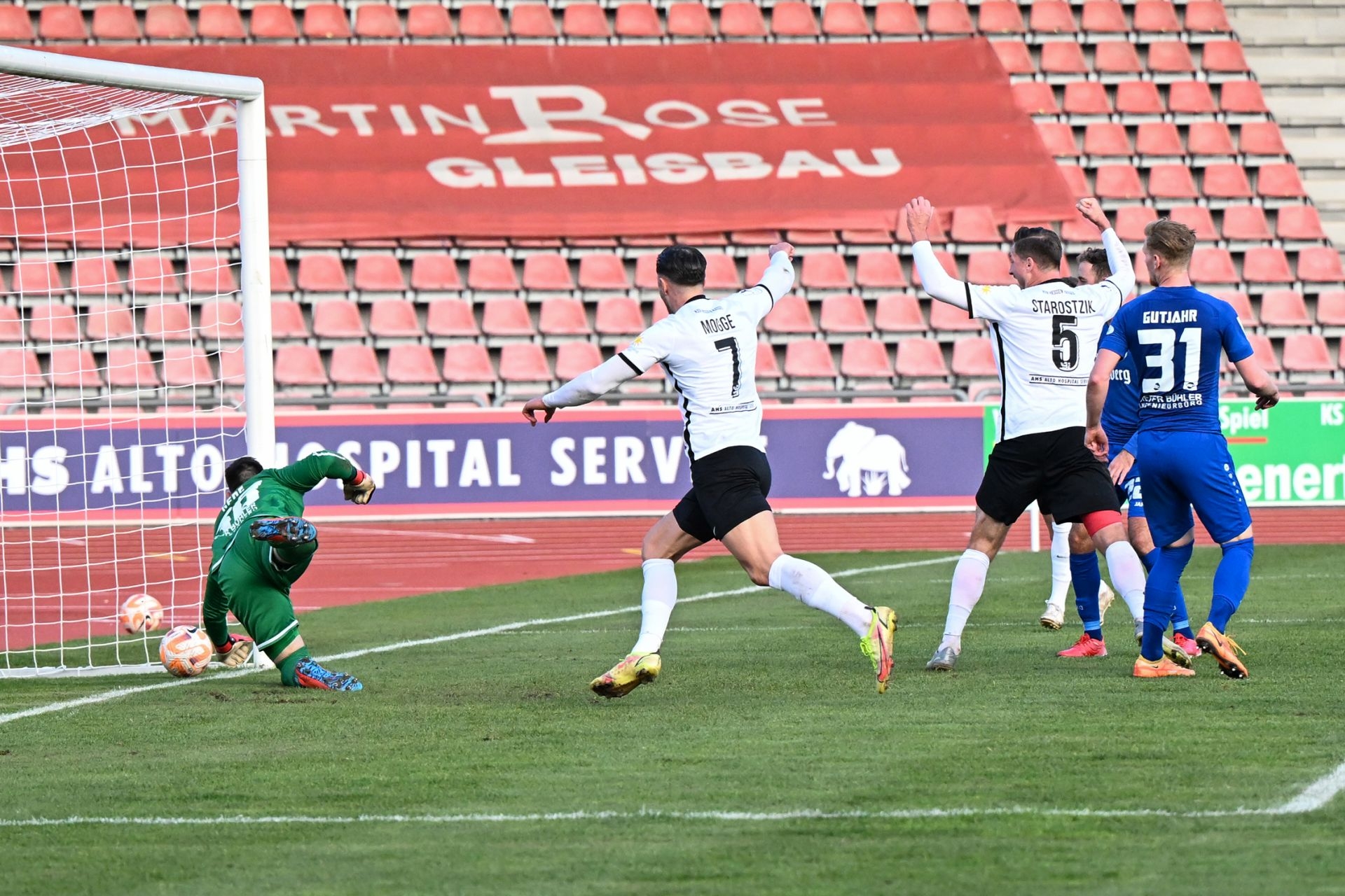 Saison 2022/23, Spieltag 2, KSV Hessen Kassel, Bahlinger SC, Endstand 3:2