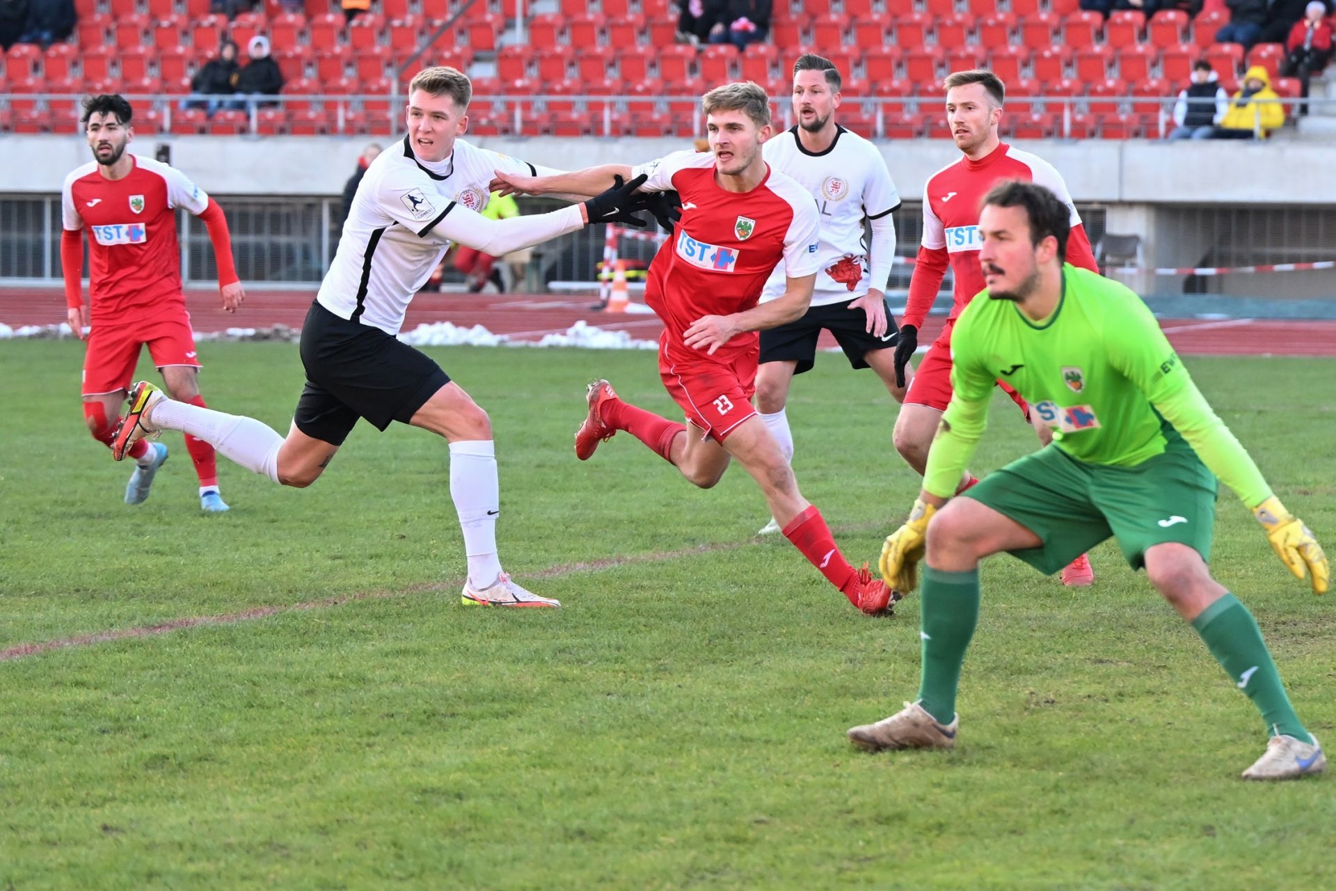 Saison 2022/23, Spieltag 2, KSV Hessen Kassel, Wormatia Worms, Endstand 1:1: Fischer, Starostzik