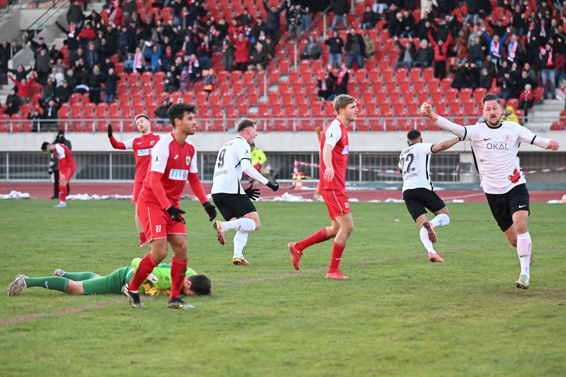 Saison 2022/23, Spieltag 2, KSV Hessen Kassel, Wormatia Worms, Endstand 1:1