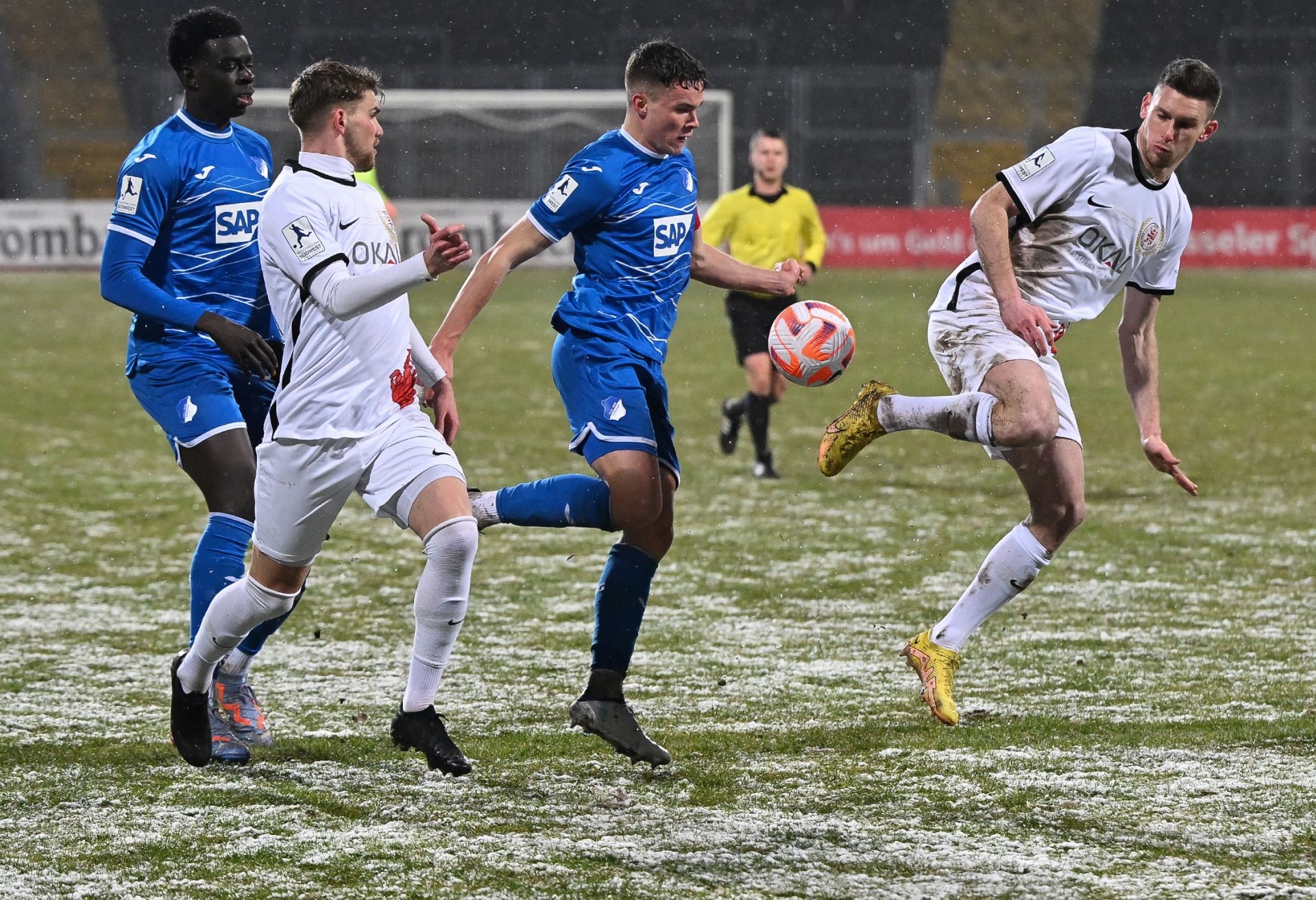 Saison 2022/23, KSV Hessen Kassel, TSG Hoffenheim 1899 II, Endstand 1:1, Jascha Döringer, Lukas Iksal