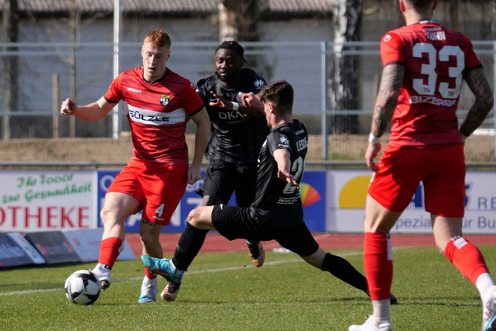 TSG Balingen - KSV Hessen Kassel, Liesche, Pululu