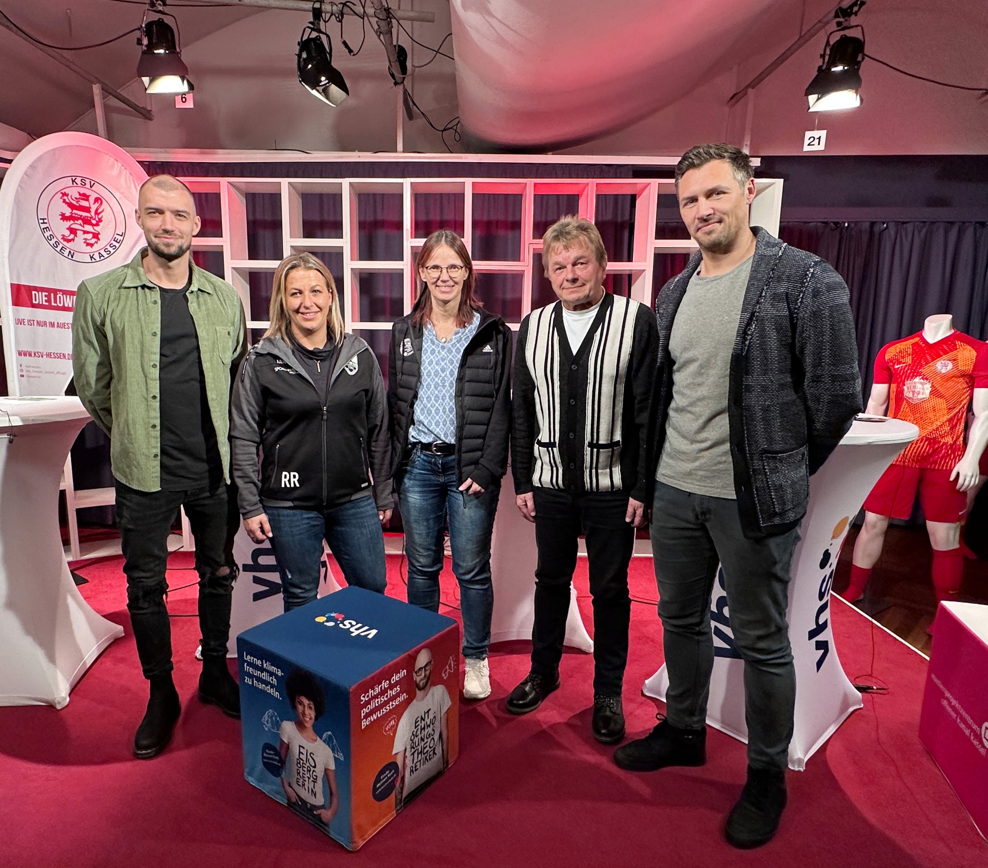 Die Teilnehmer der dritten Folge im Offenen Kanal: Frederic Brill, Rebbeca Rohde, Prof. Silke Sinning, Armin Ruda, Sören Gonther