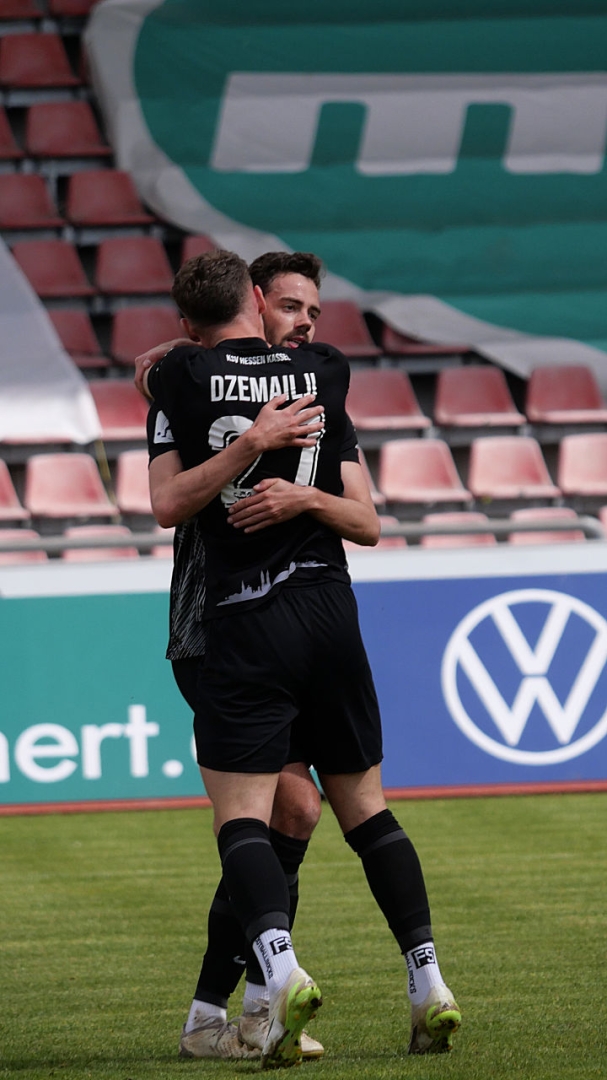 KSV Hessen Kassel - FC Homburg, Hingerl, Dzemailji