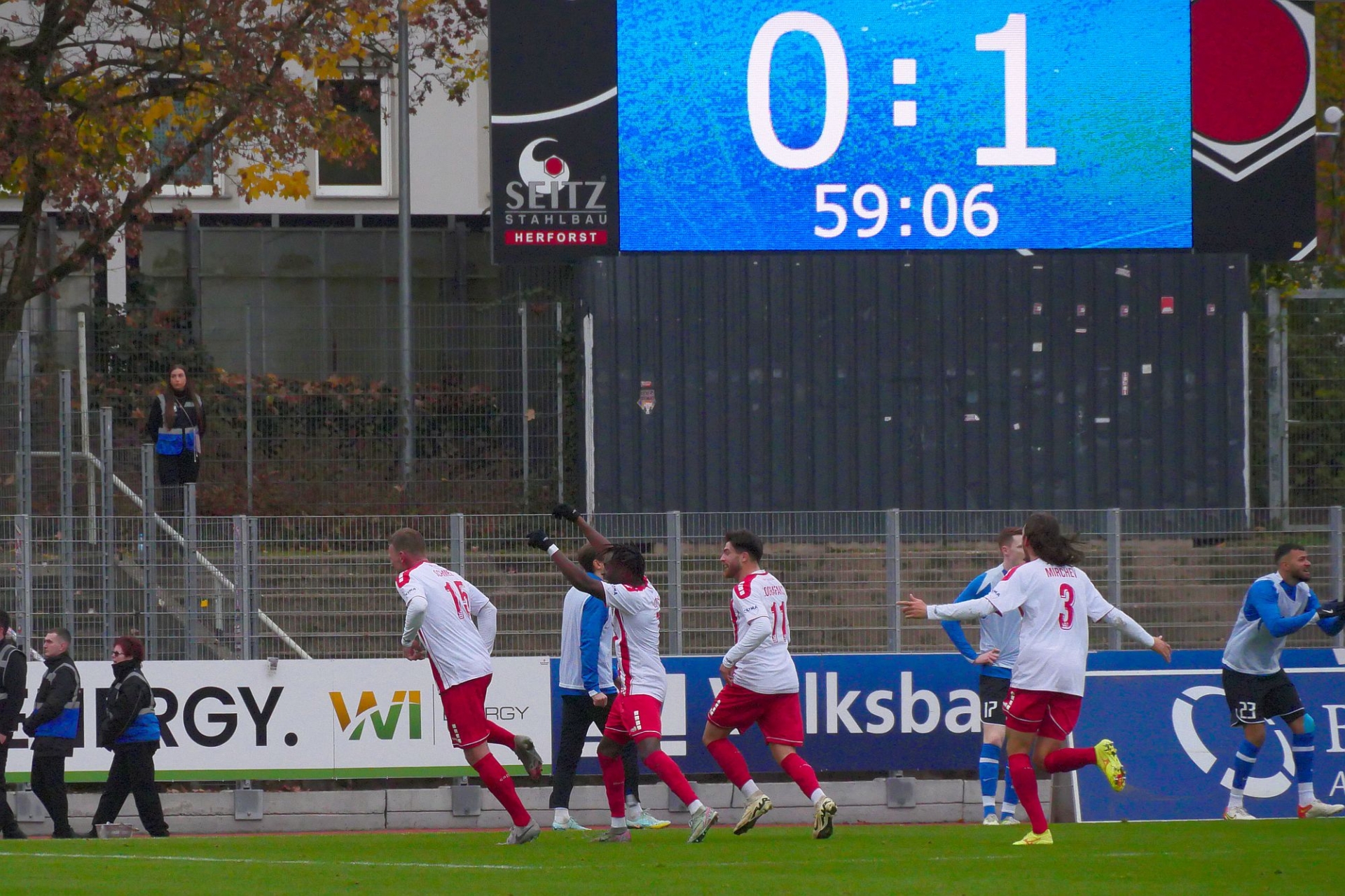 SV Eintracht Trier - KSV Hessen Kassel, Torjubel