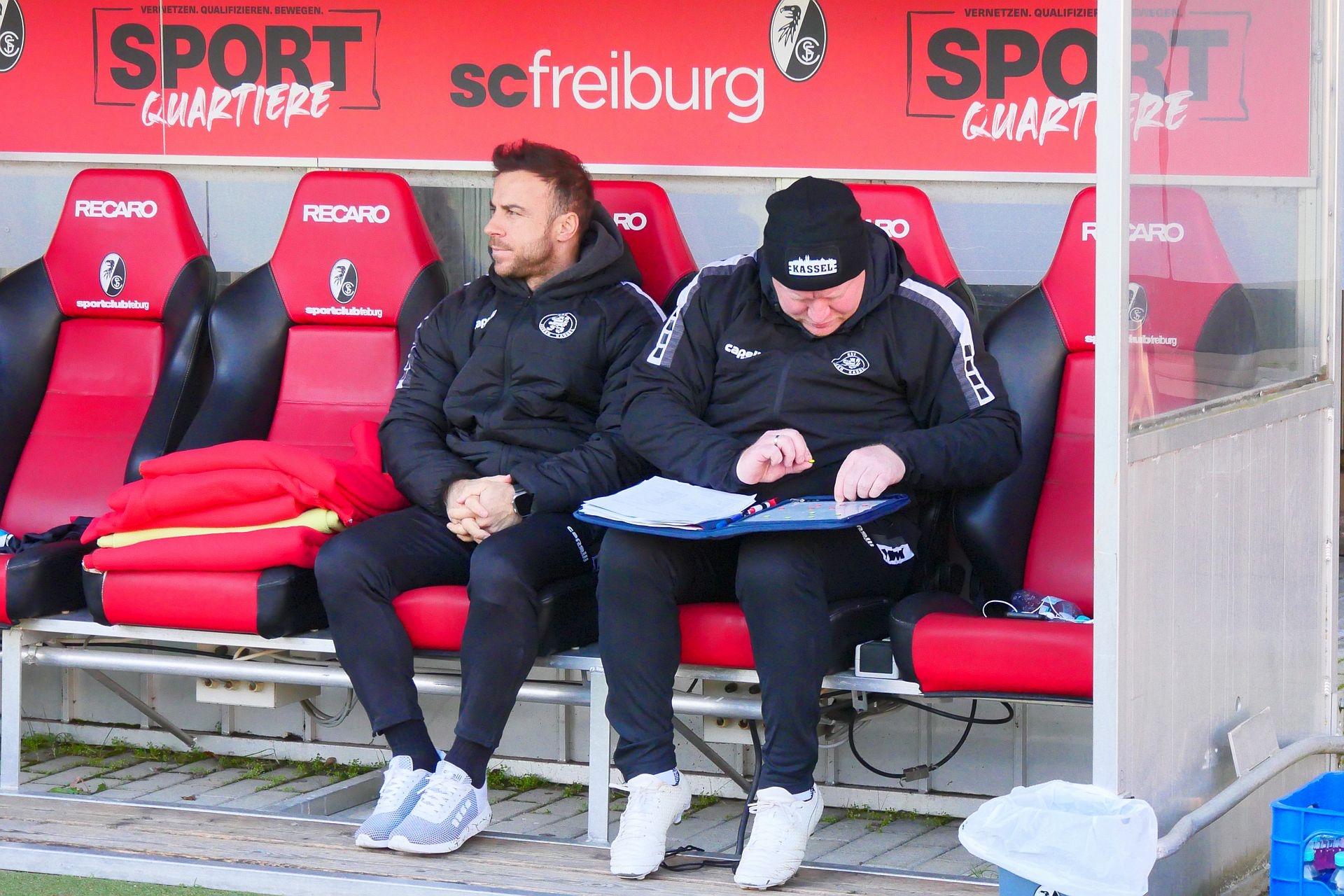 SC Freiburg II - KSV Hessen Kassel, Co-Trainer, Meha, Busch