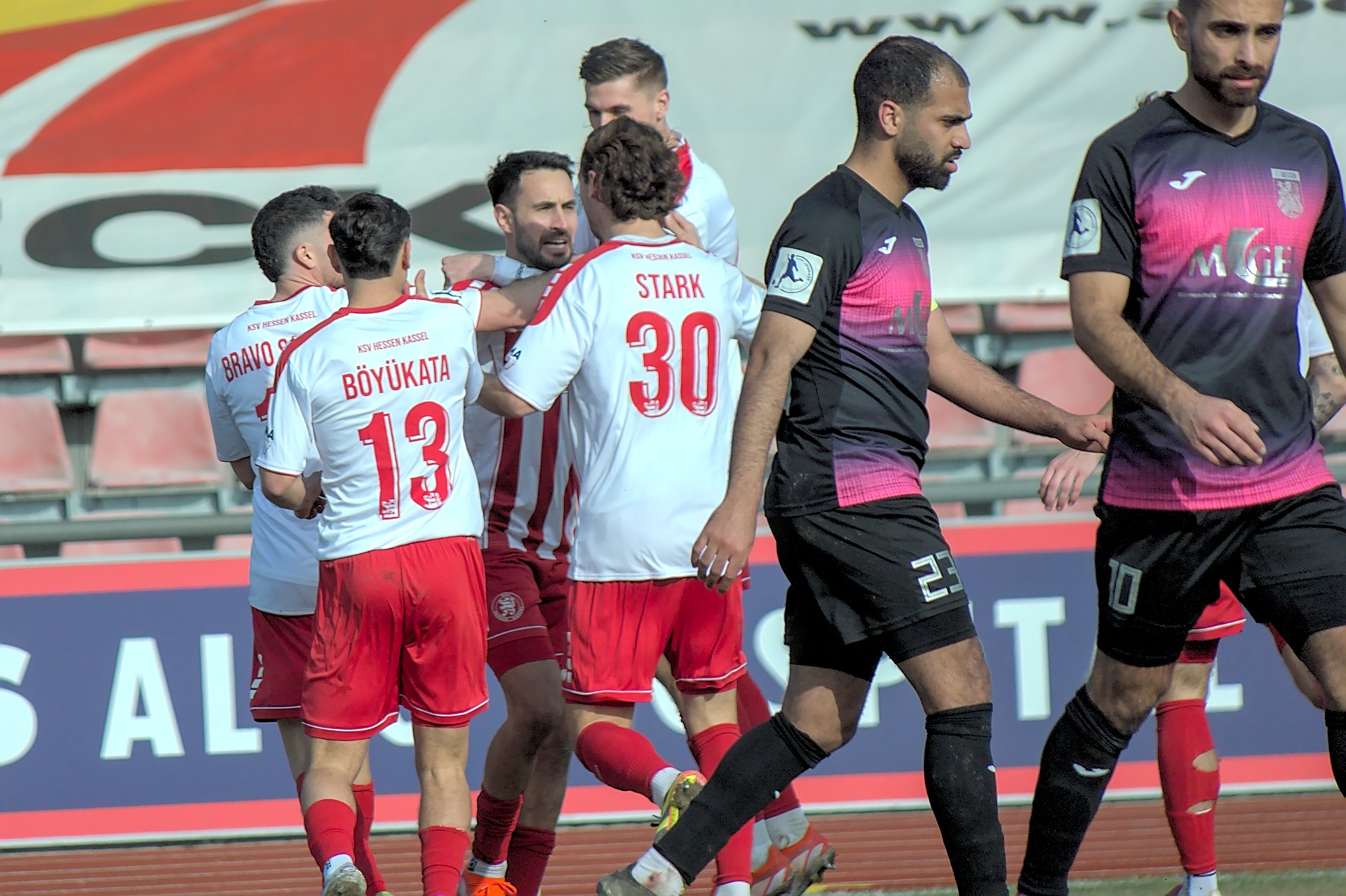 KSV Hessen Kassel - FC Giessen, Torjubel