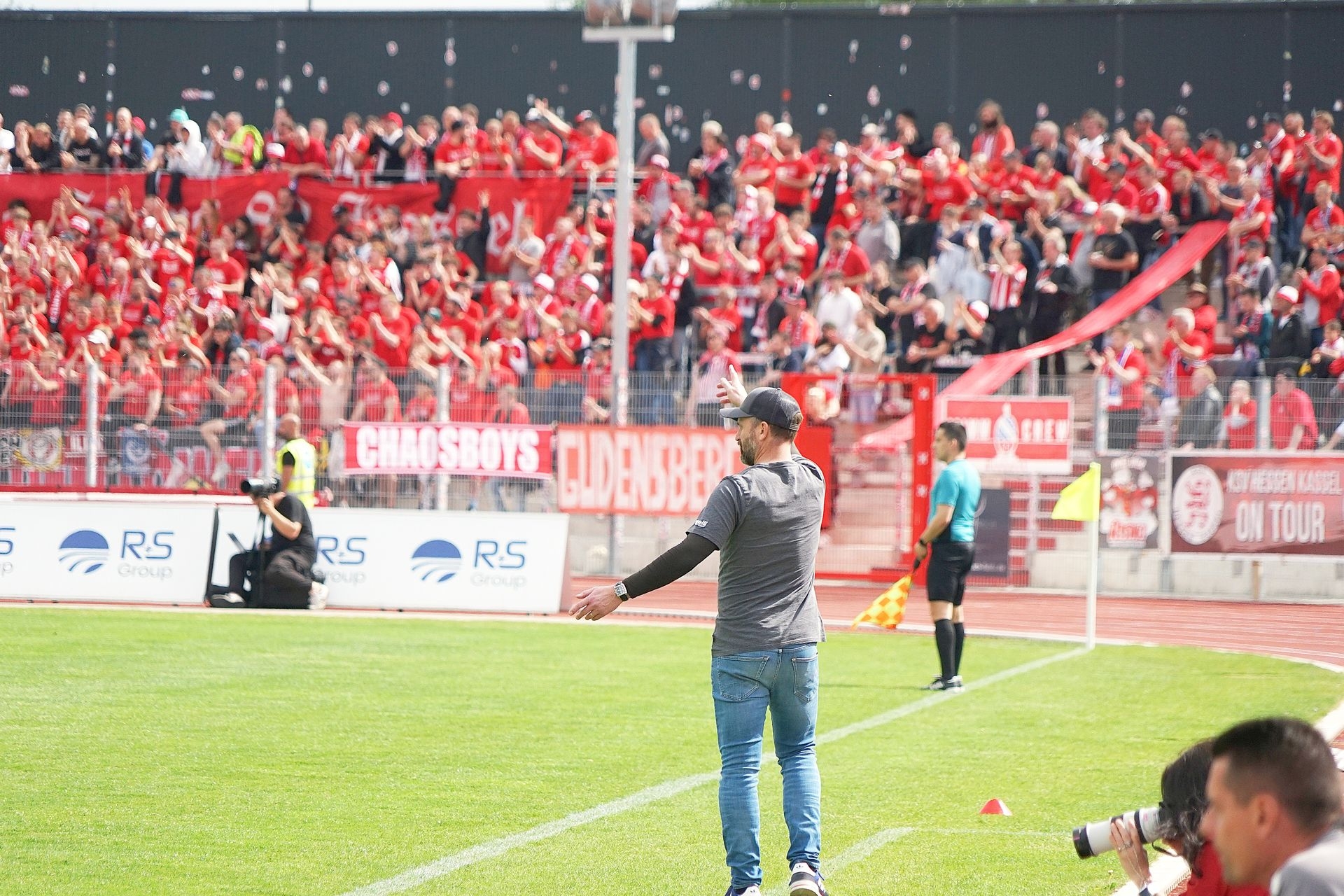 SG Barockstadt Fulda-Lehnerz - KSV Hessen Kassel, Auswärts Fanblock, Klingbeil