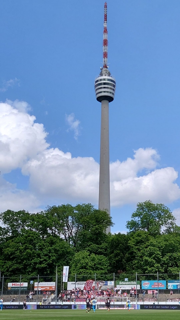 Stuttgarter Kickers - KSV Hessen Kassel, Fernsehturm