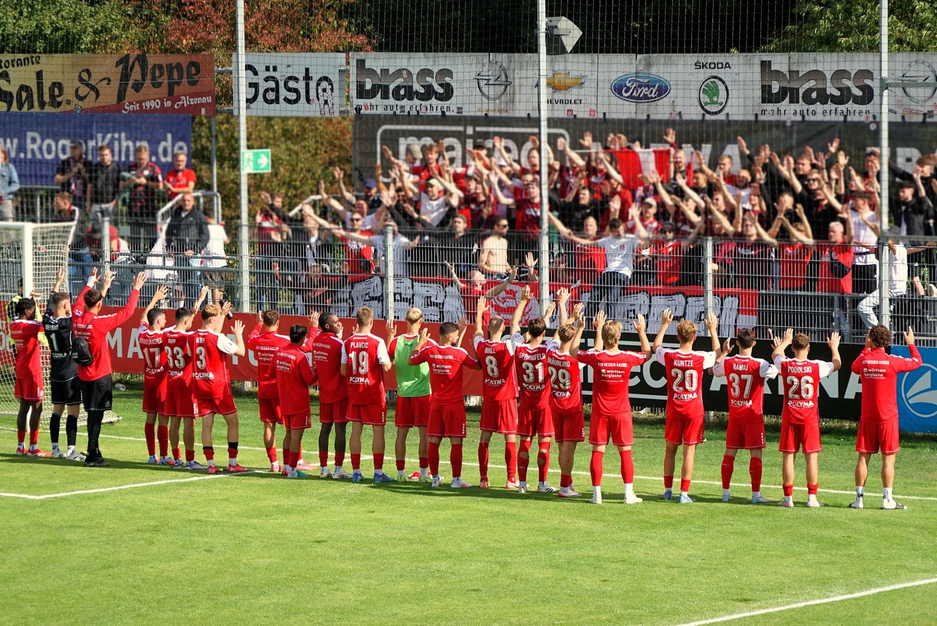 FC Bayern Alzenau - KSV Hessen Kassel, Mannschaft, Fanblock