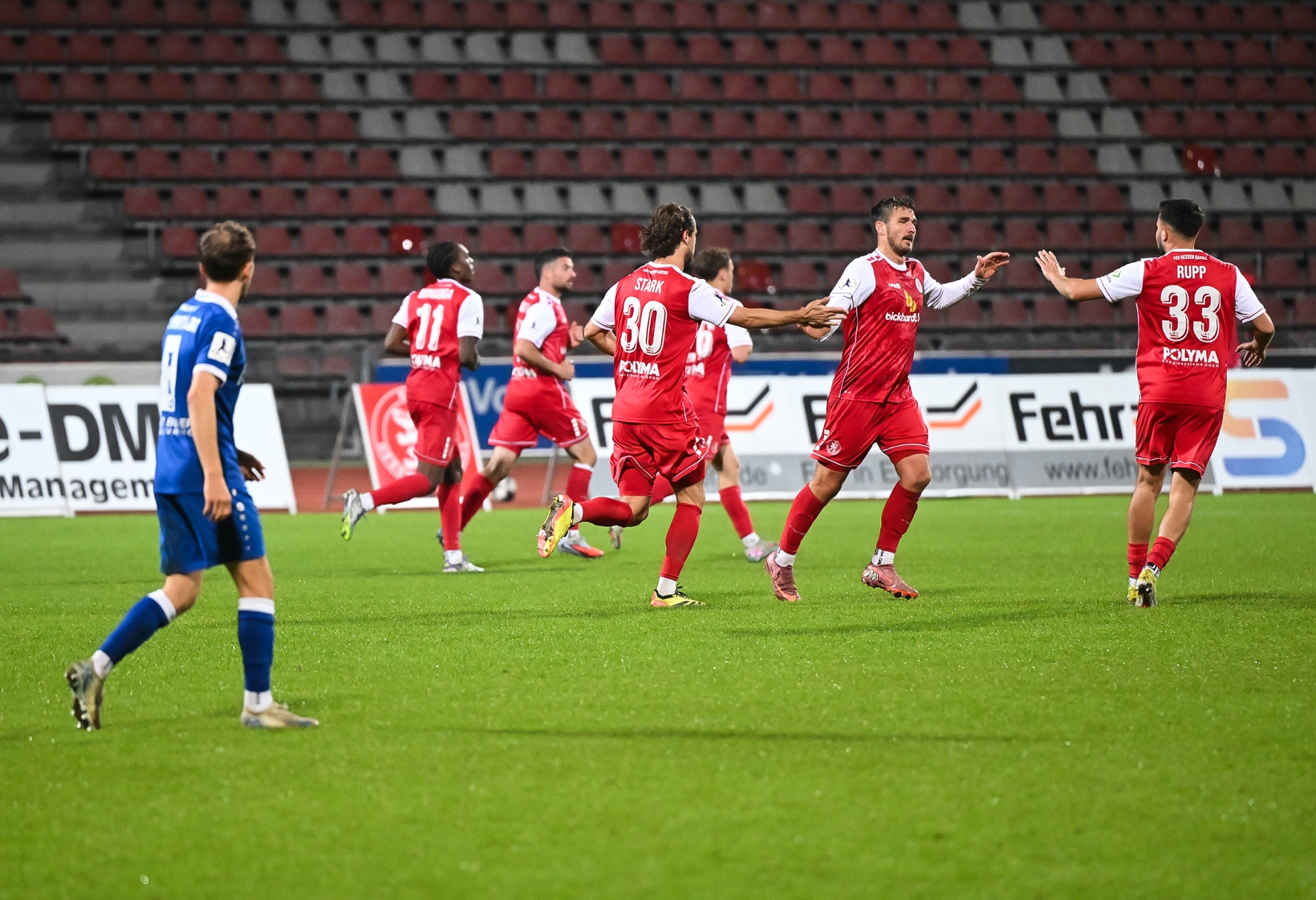 KSV Hessen Kassel, Bahlinger SC, Endstand 2:2, Torjubel