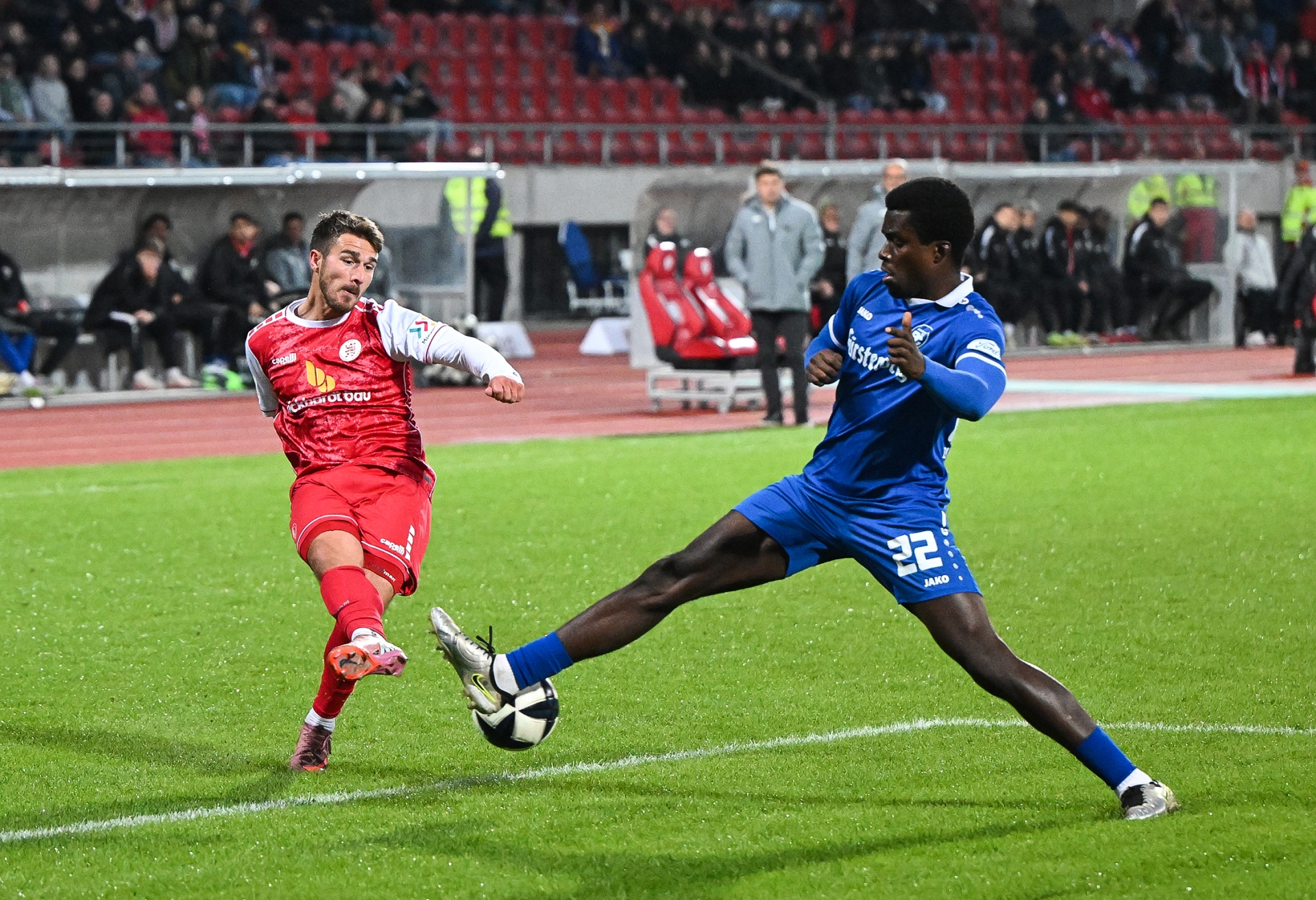 KSV Hessen Kassel, Bahlinger SC, Endstand 2:2, Girth