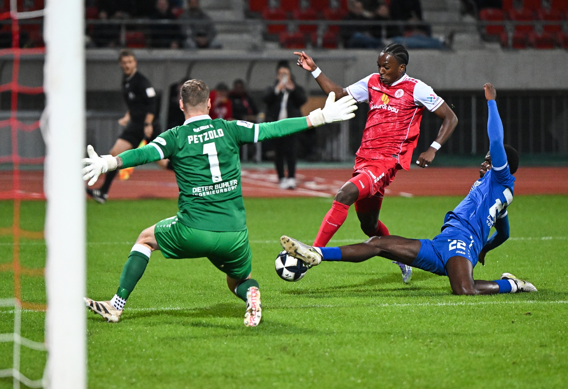 KSV Hessen Kassel, Bahlinger SC, Endstand 2:2, Bonianga