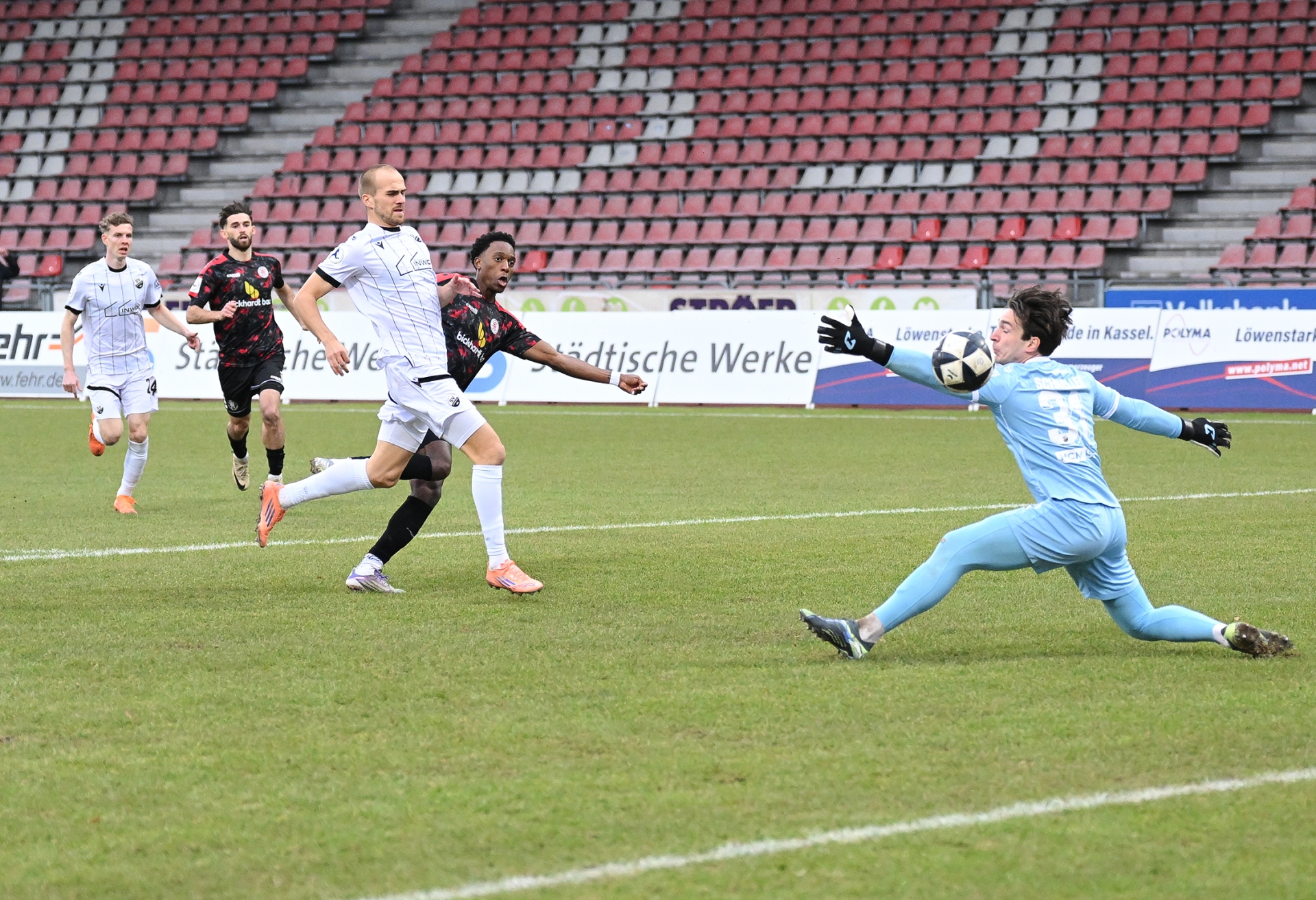 KSV Hessen Kassel, SV Sandhausen, Endstand 2:3