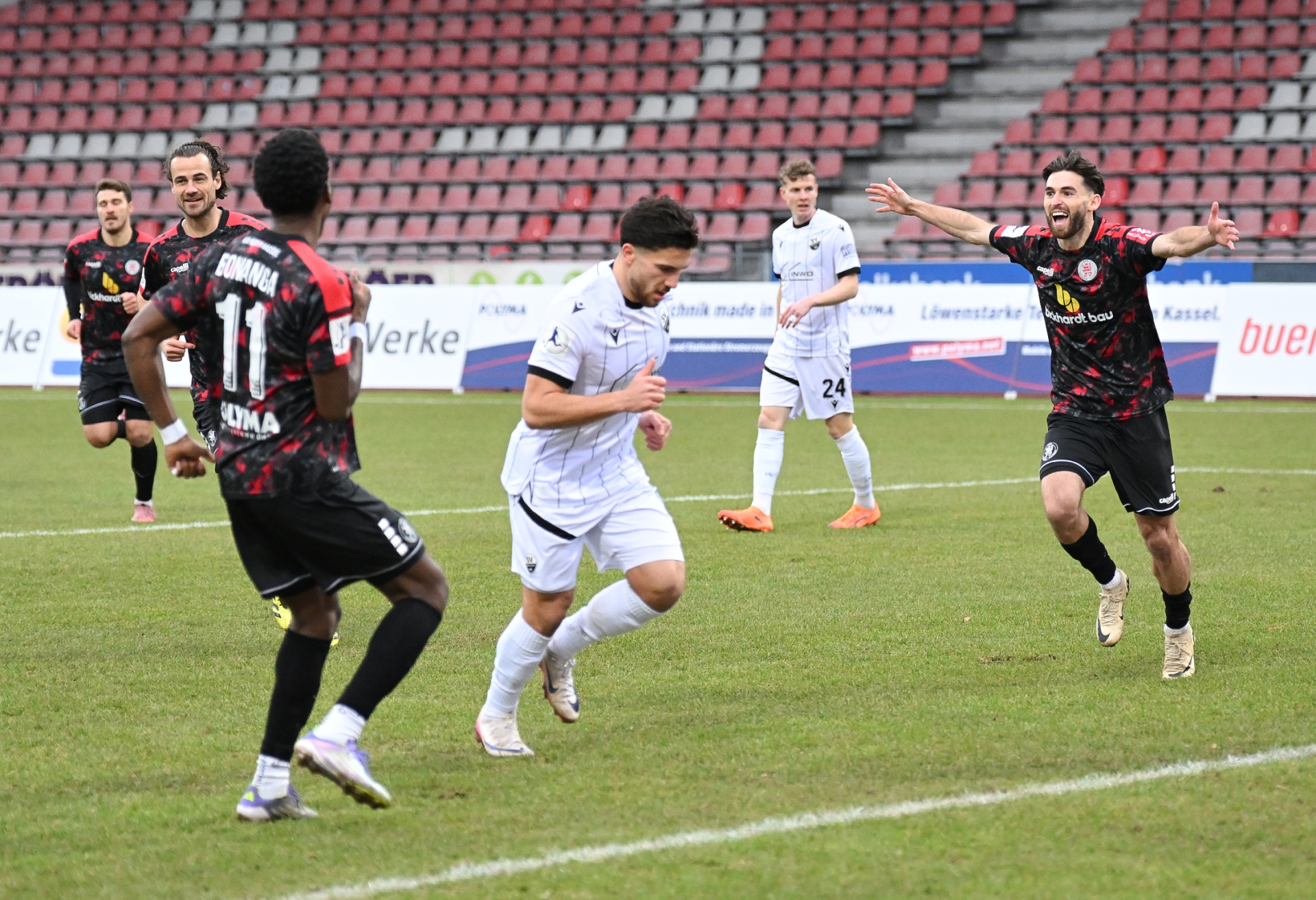 KSV Hessen Kassel, SV Sandhausen, Endstand 2:3
