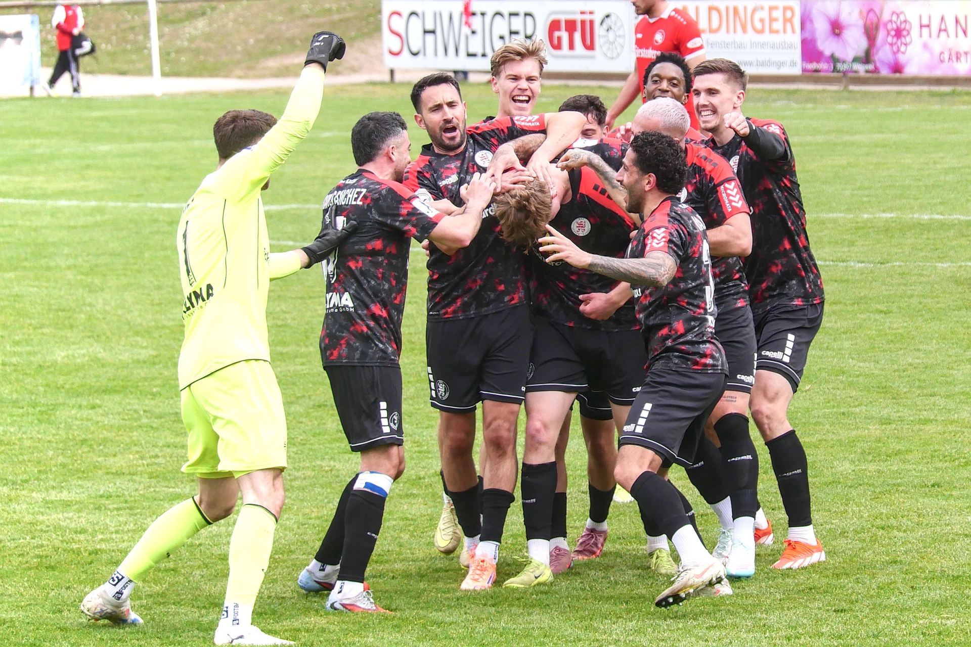 Bahlinger SC - KSV Hessen Kassel, Torjubel