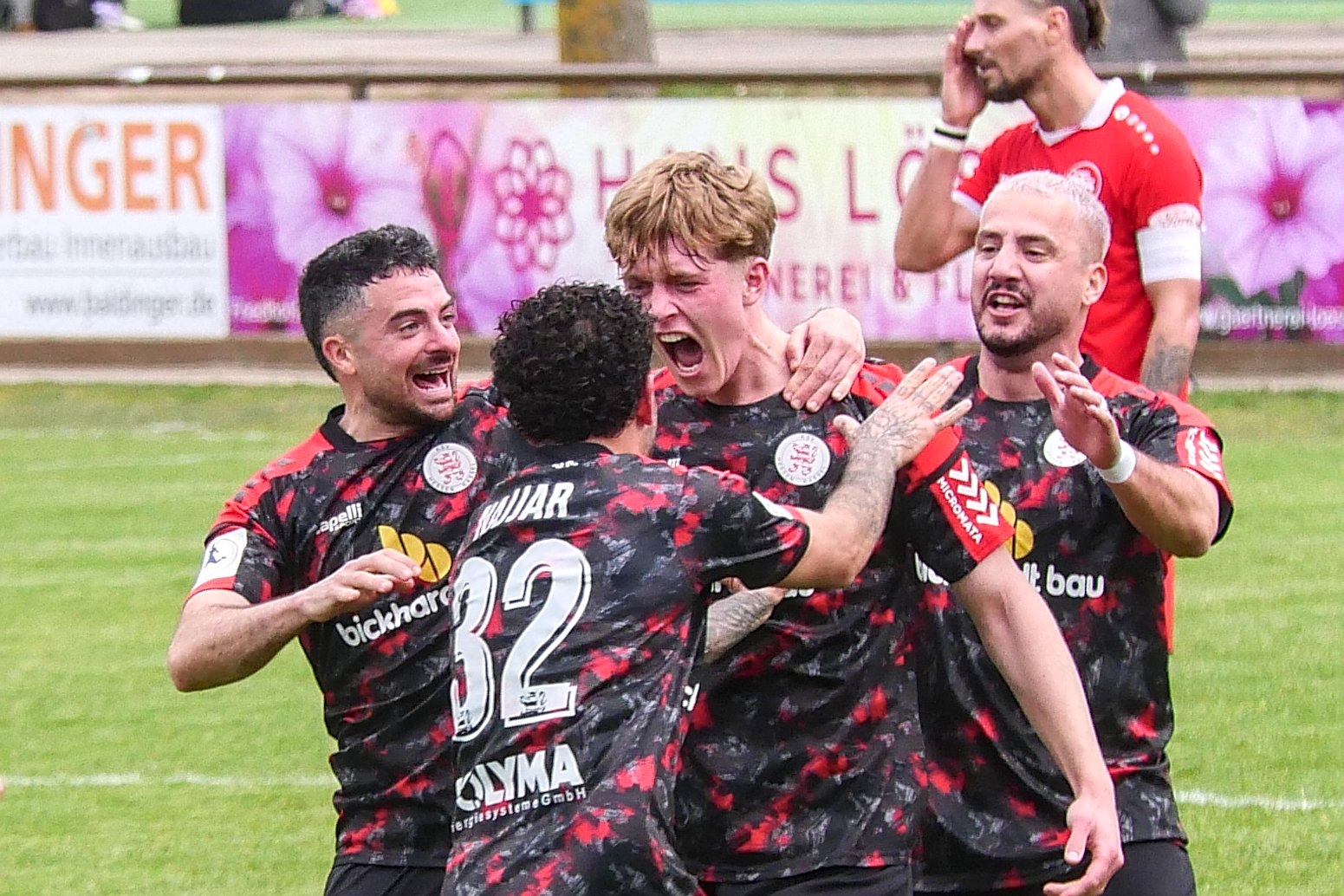 Bahlinger SC - KSV Hessen Kassel, Kopf, Torjubel