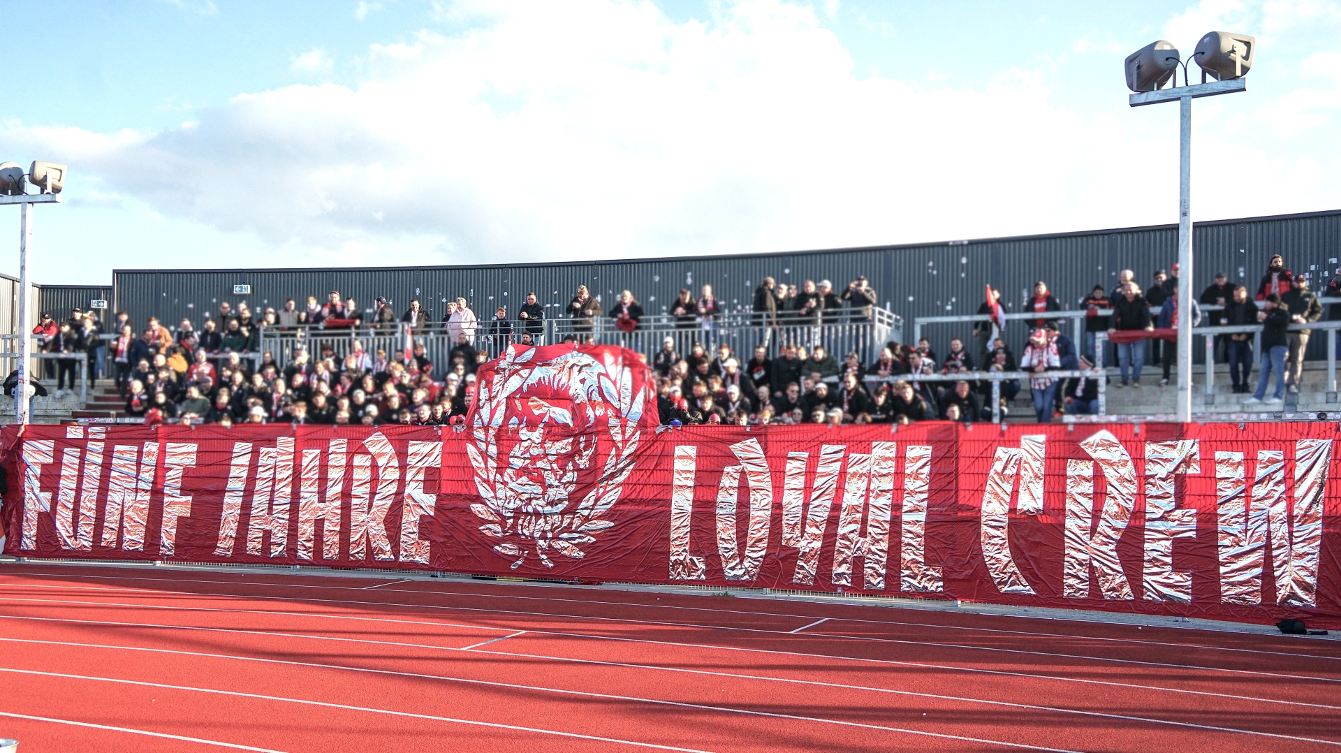 Barockstadt Fulda Lehnerz - KSV Hessen Kassel, Choreo, Fanblock Loyal Crew