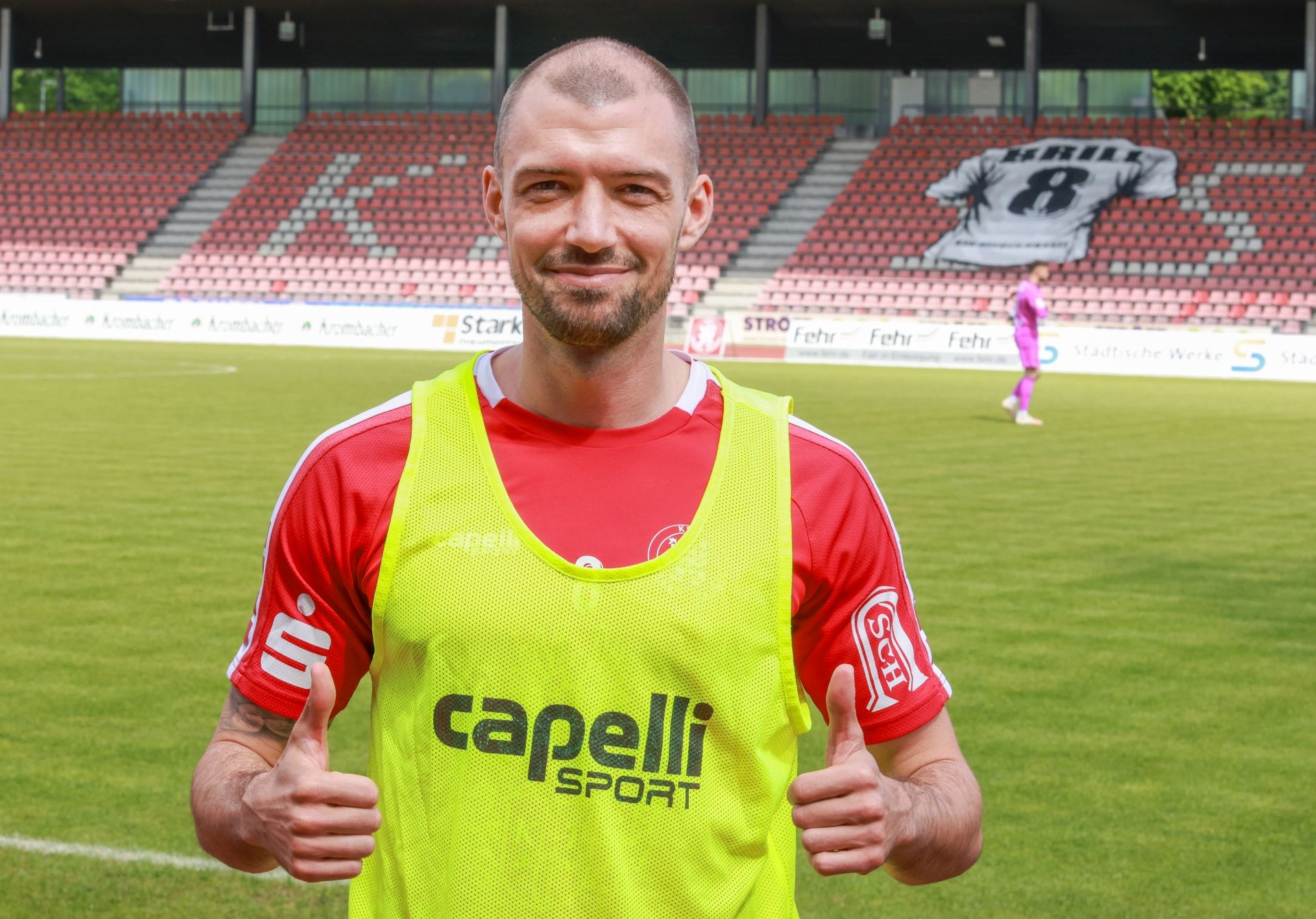 Fu&szlig;ball Regionalliga, KSV Hessen gegen TSV Steinbach,
Frederic Brill,

Foto: Schachtschneider