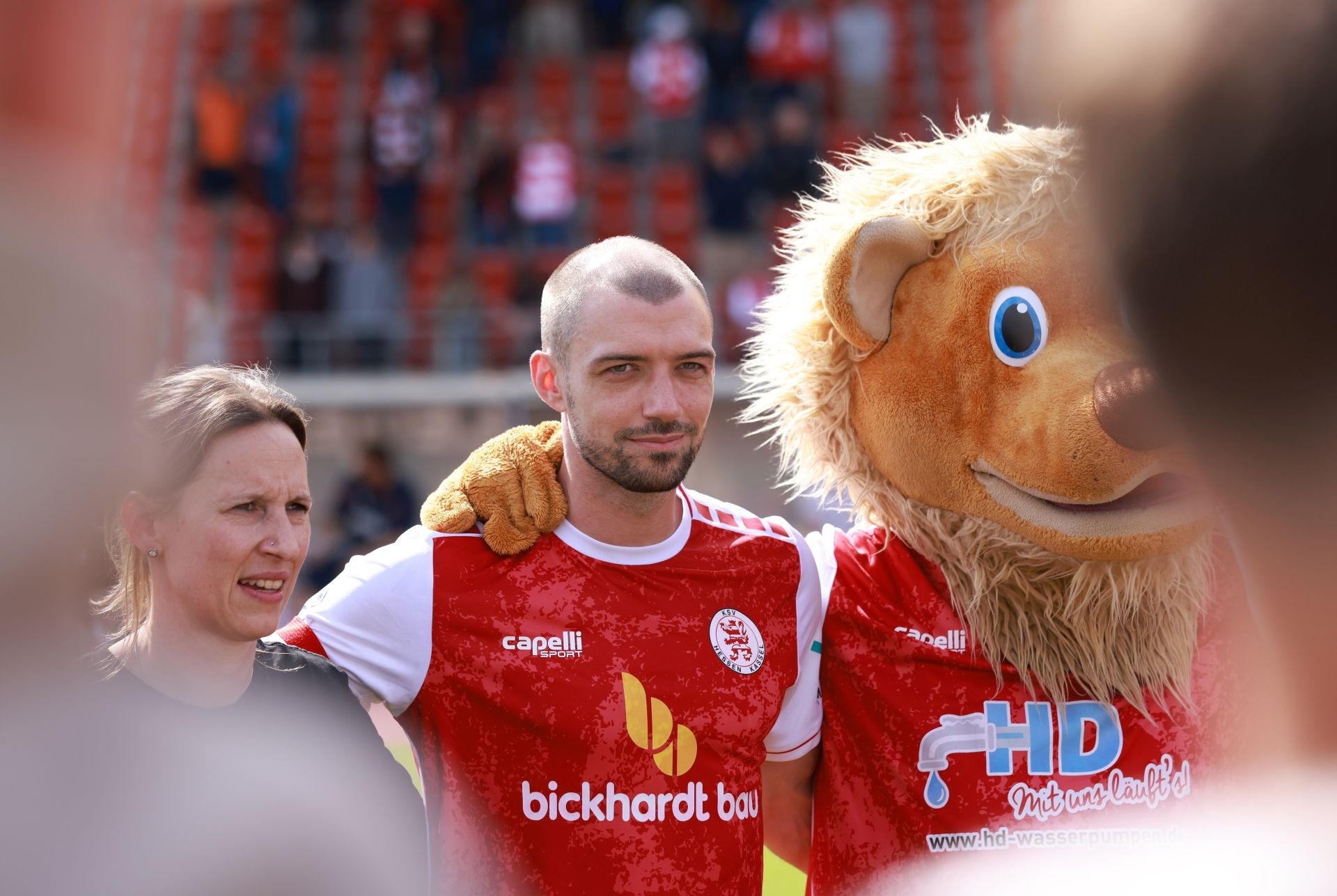 Fußball Regionalliga, KSV Hessen gegen TSV Steinbach,Frederic Brill, Totti, Foto: Schachtschneider