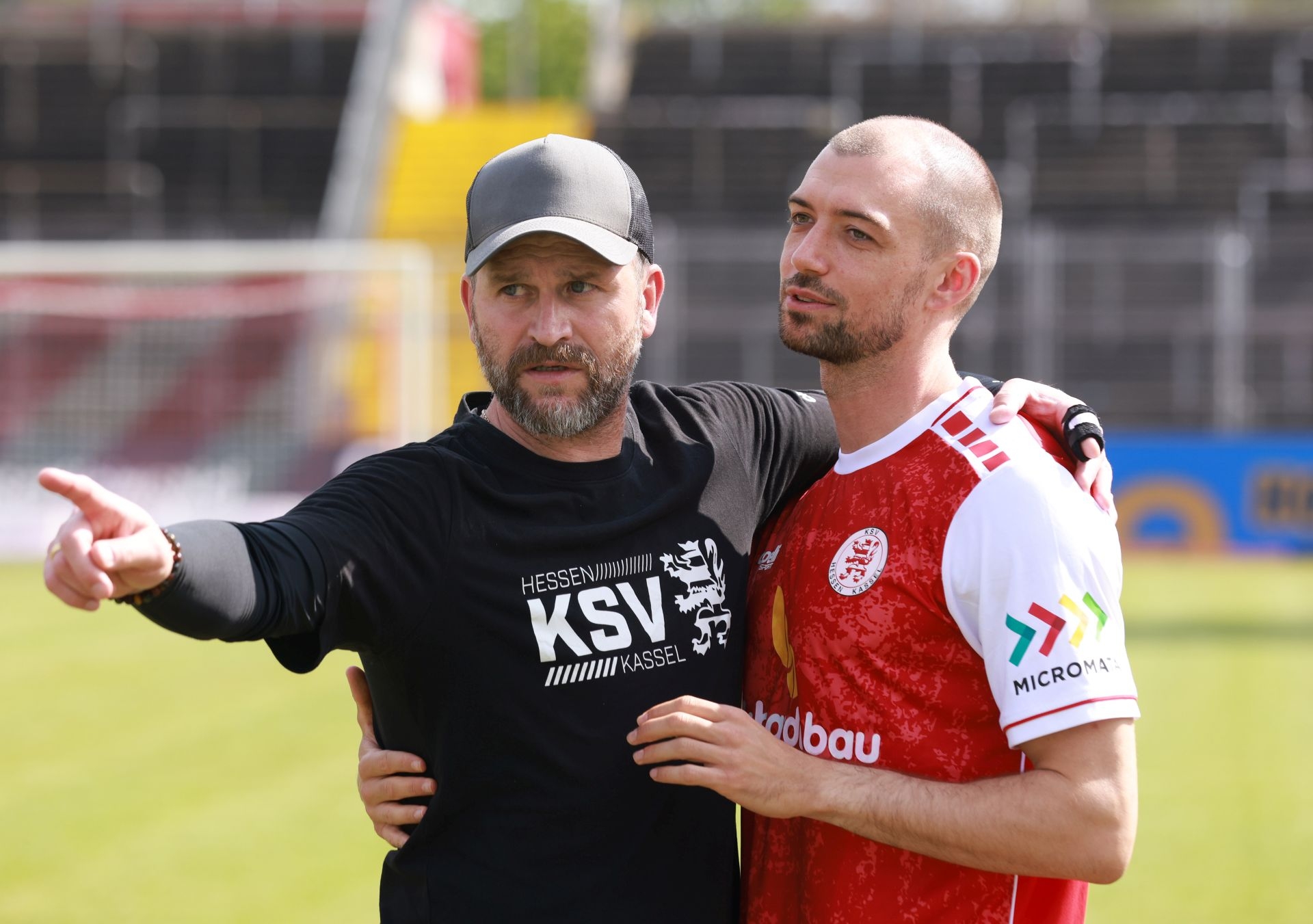 Fu&szlig;ball Regionalliga, KSV Hessen gegen TSV Steinbach,
Frederic Brill,
Rene Klingbeil
Foto: Schachtschneider
