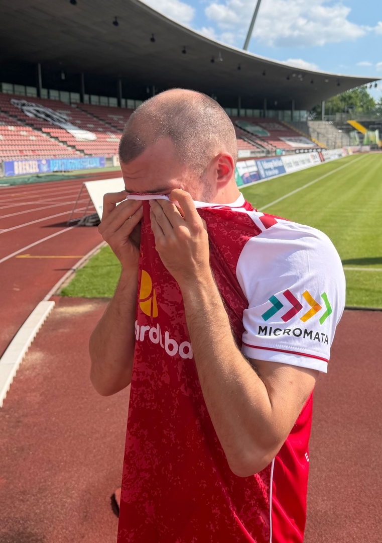 Fu&szlig;ball Regionalliga, KSV Hessen gegen TSV Steinbach,
Frederic Brill,
Foto: Schachtschneider