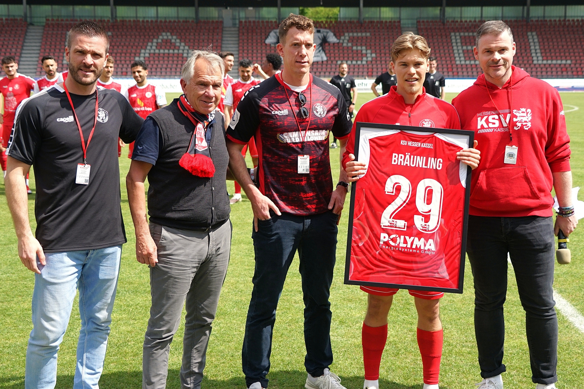 KSV Hessen Kassel - TSV Steinbach Haiger, Verabschiedung, Bräunling