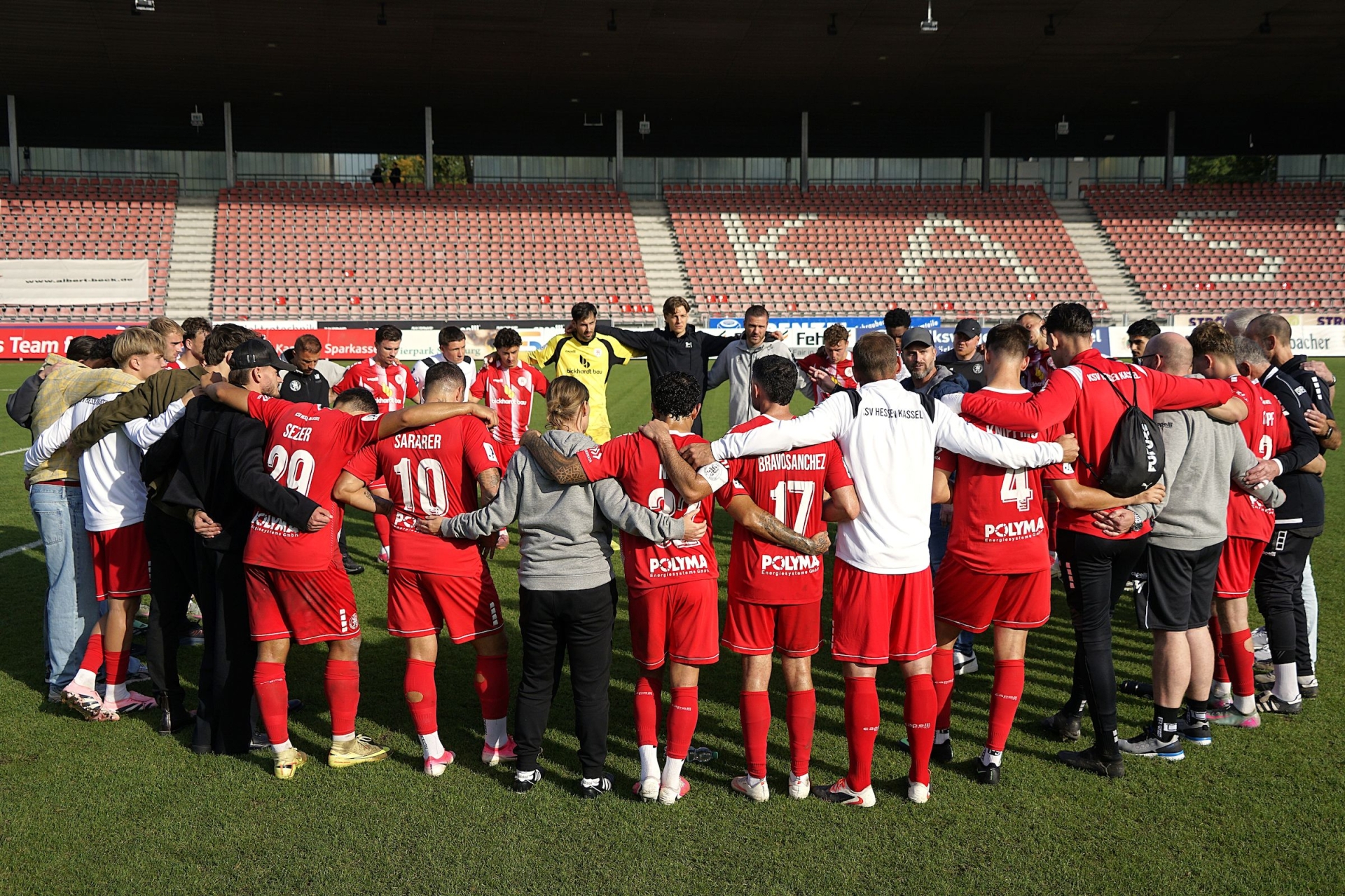 KSV Hessen Kassel - SSV Ulm 1846, Mannschaftskreis
